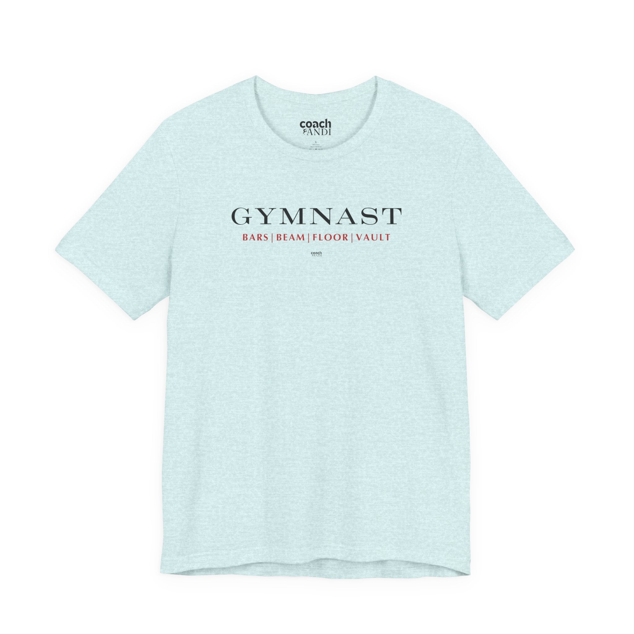 GYMNAST (Bars Beam Floor Vault) Tshirt - Red (Adult)