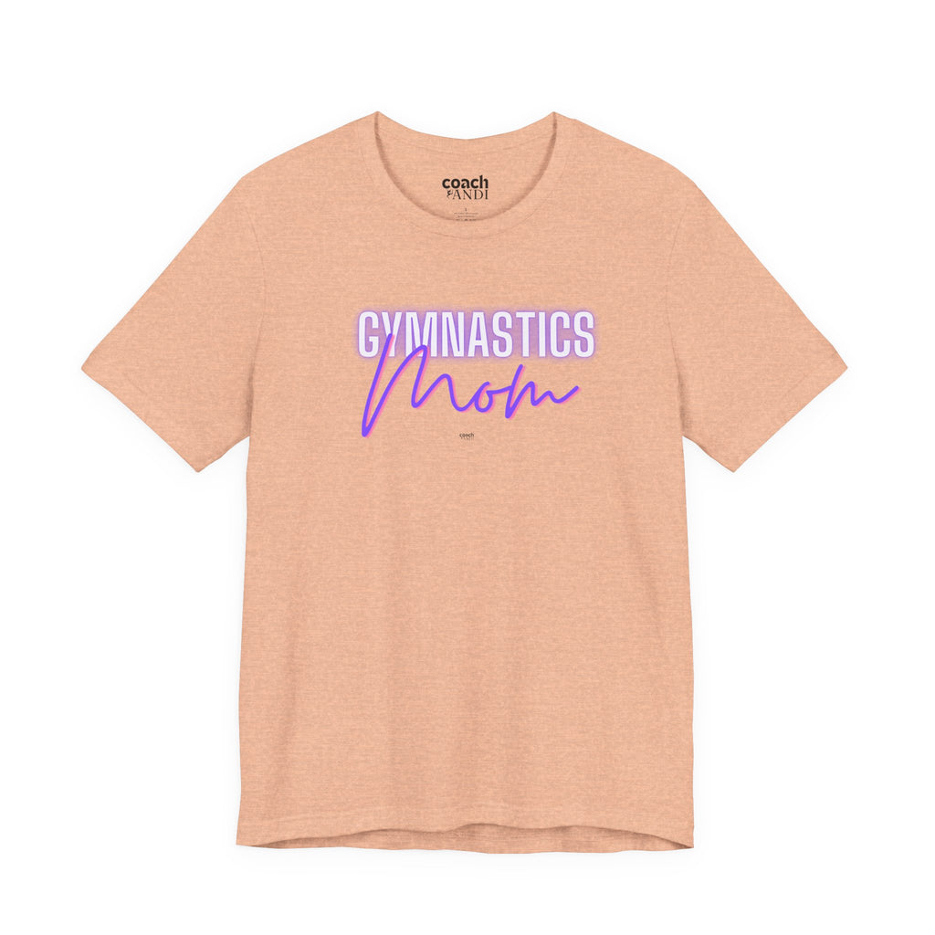 Glow Gym Mom Tshirt - Purple/Pink (Adult)