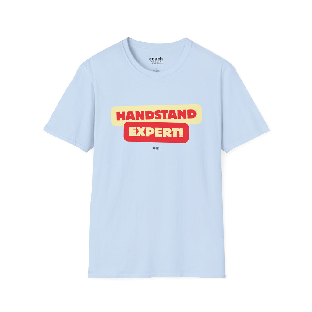 Handstand Expert Tshirt - Red/Yellow (Adult)