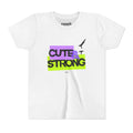 Cute & Strong Youth Short Sleeve Tee - Lavender/Lime