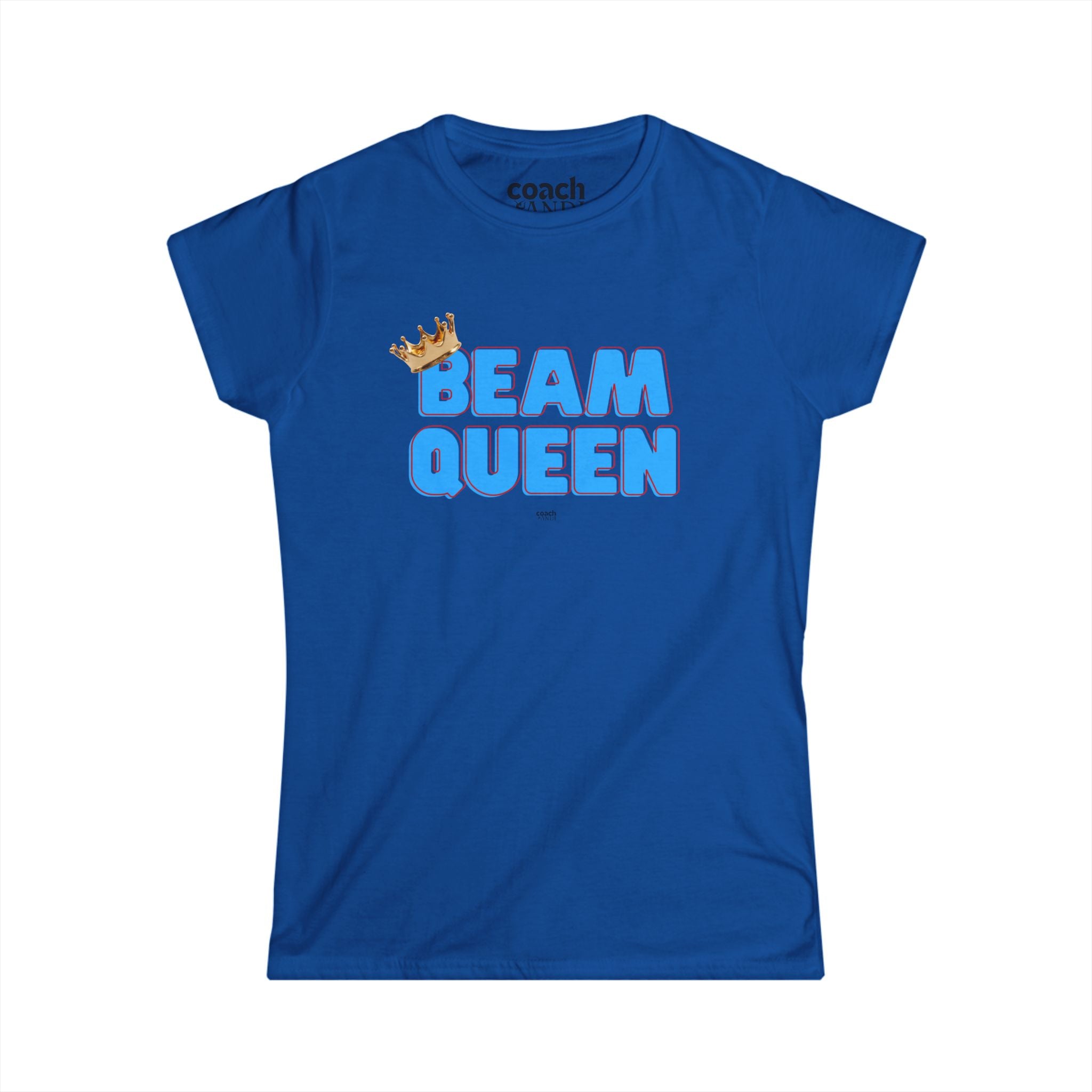 Beam Queen T-Shirt - Lt Blue/Red