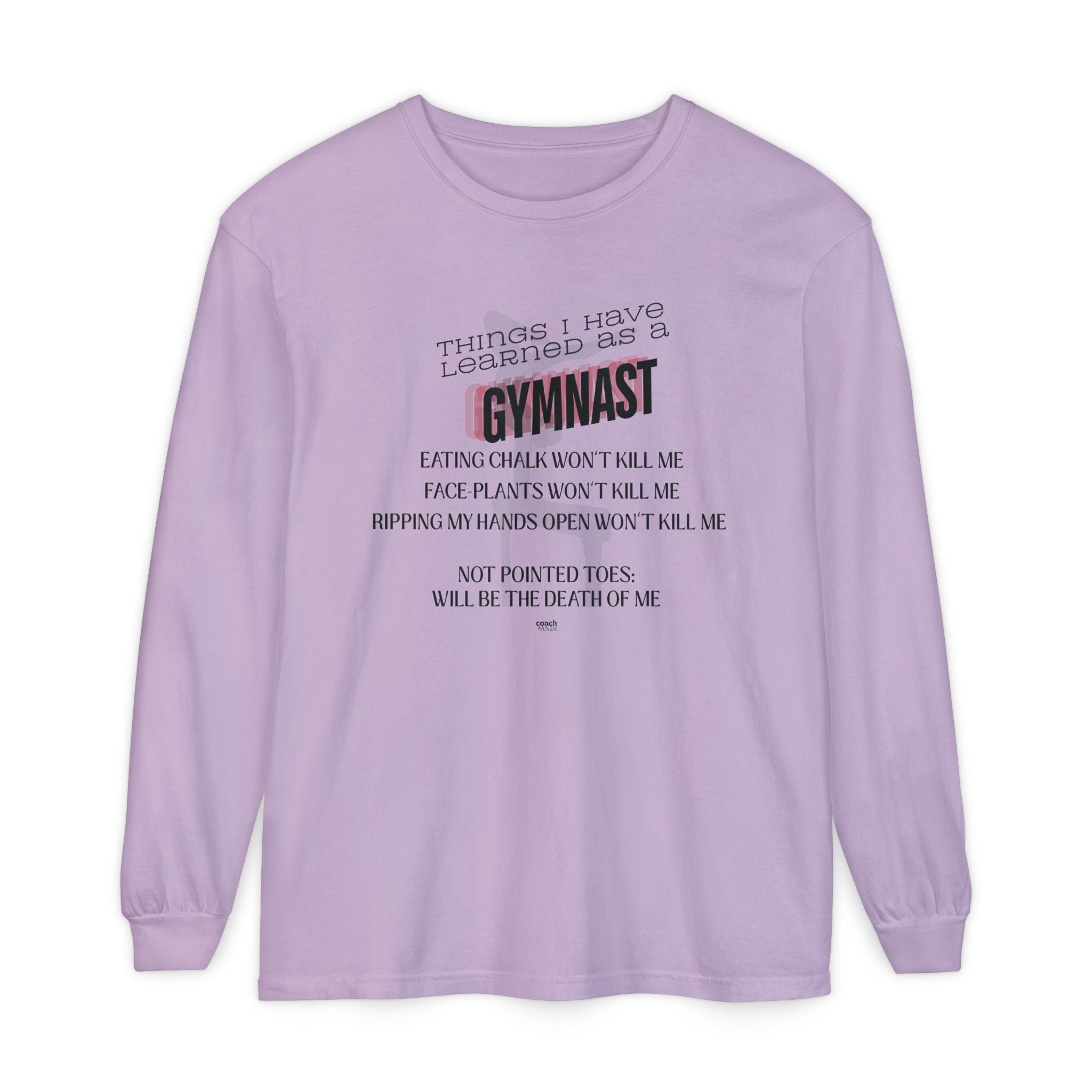 Things I Learned as a Gymnast Long Sleeve Shirt - Red (Adult)