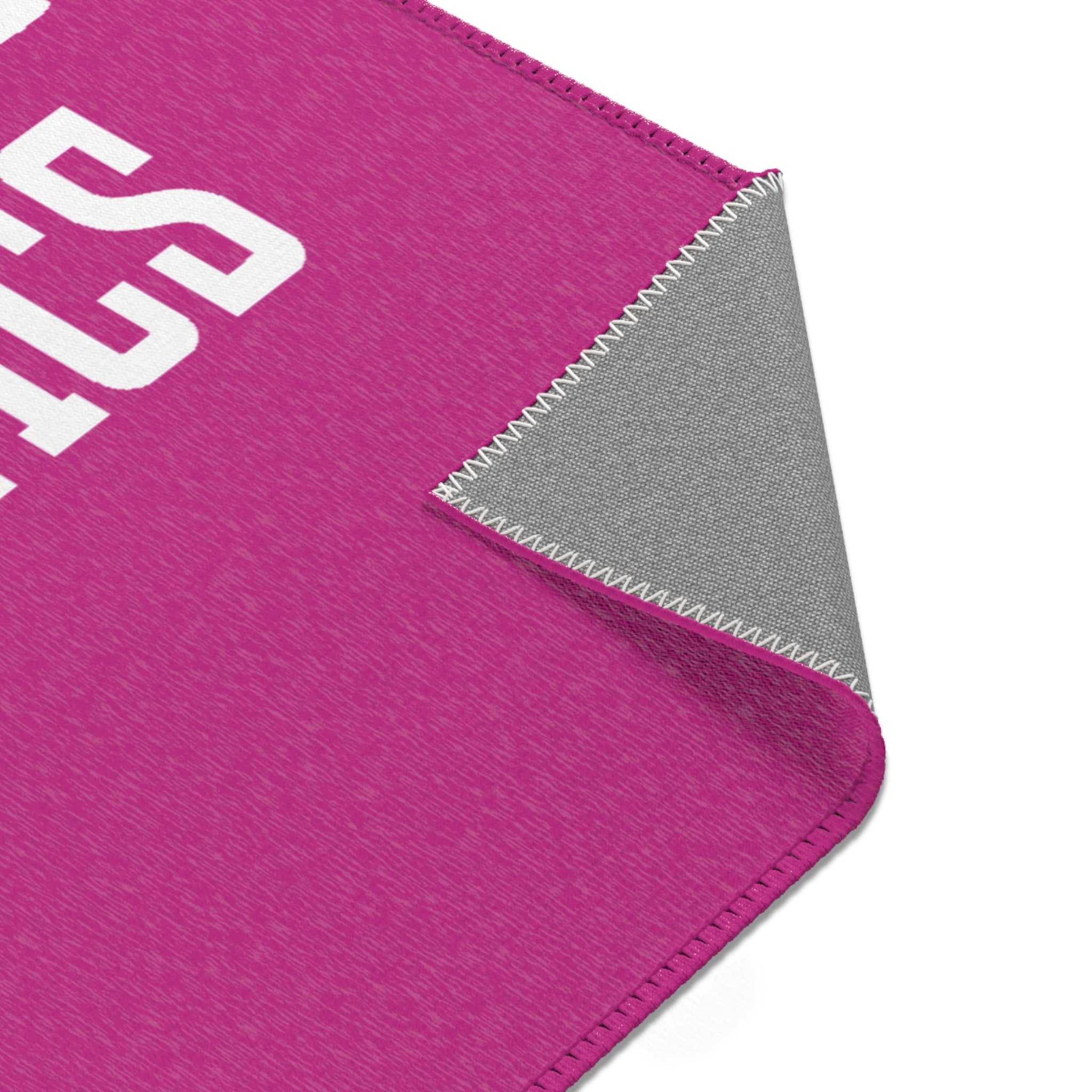 Peace, Love, Gymnastics-Pink (Area Rugs)