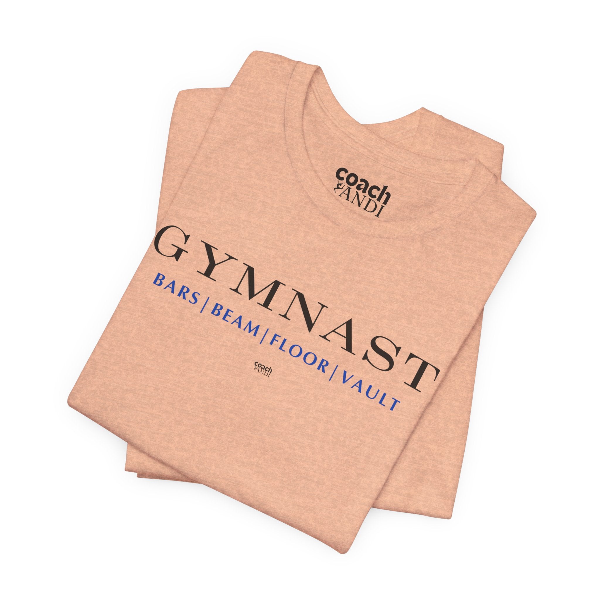 GYMNAST (Bars Beam Floor Vault) Tshirt - Blue (Adult)