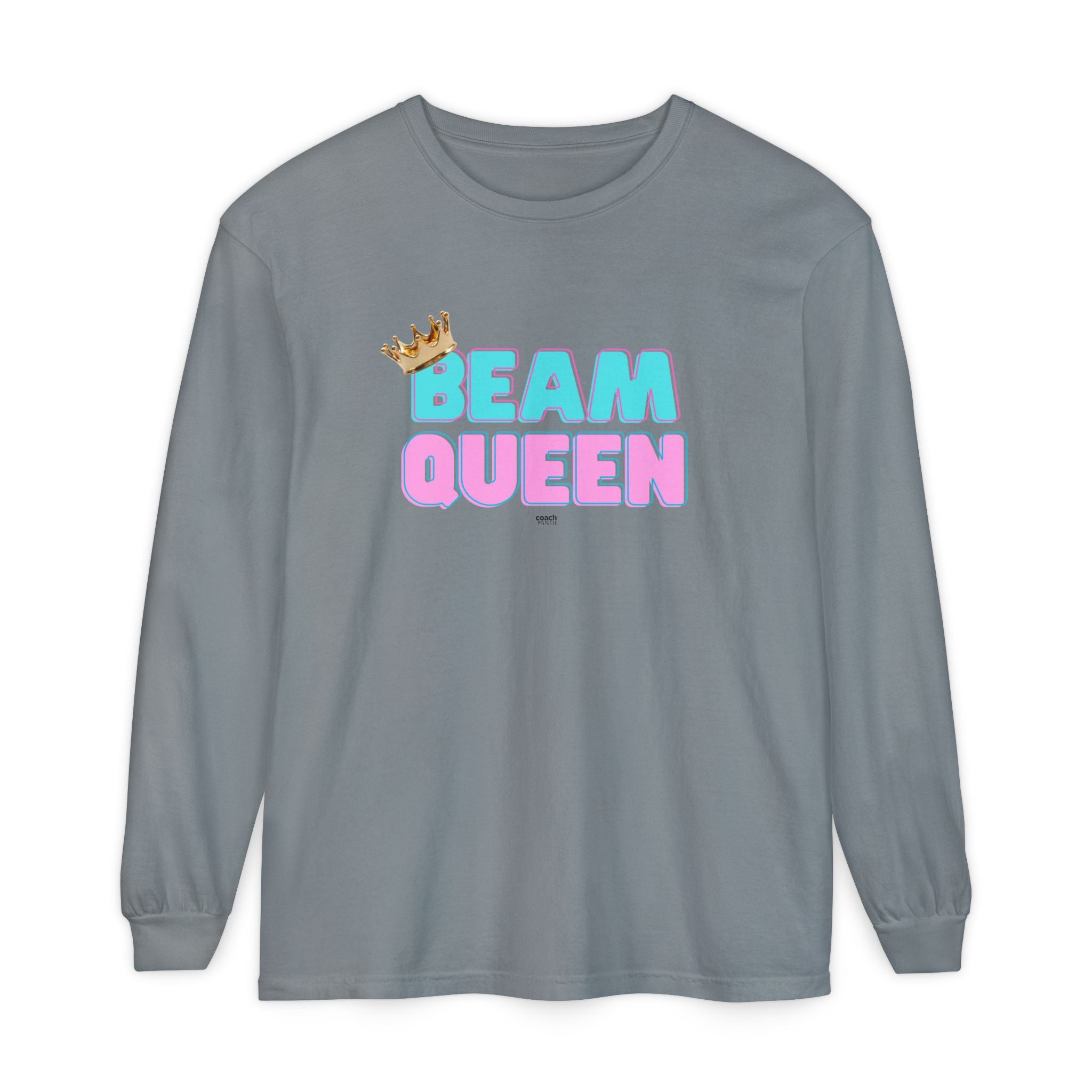 Beam Queen - Aqua/Pink (Adult Longsleeve Shirt)