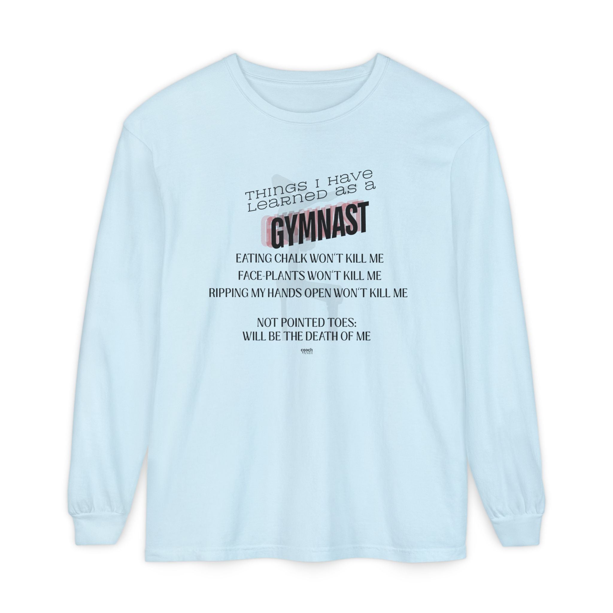 Things I Learned as a Gymnast Long Sleeve Shirt - Red (Adult)