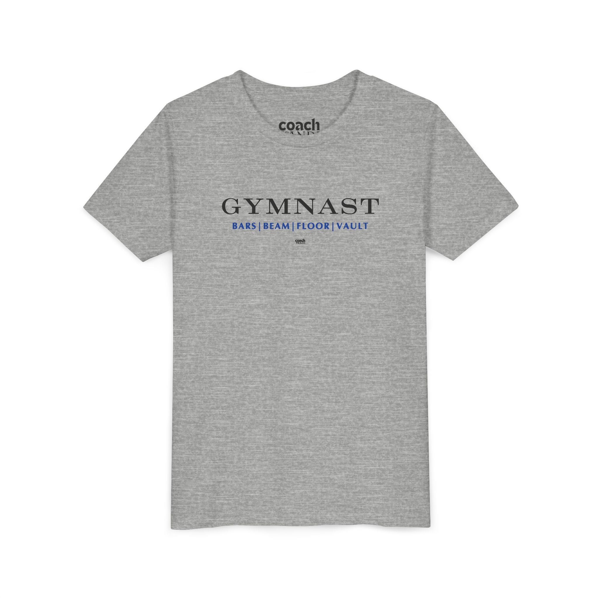 GYMNAST (Bars Beam Floor Vault) Short Sleeve Tee - Blue (Youth)