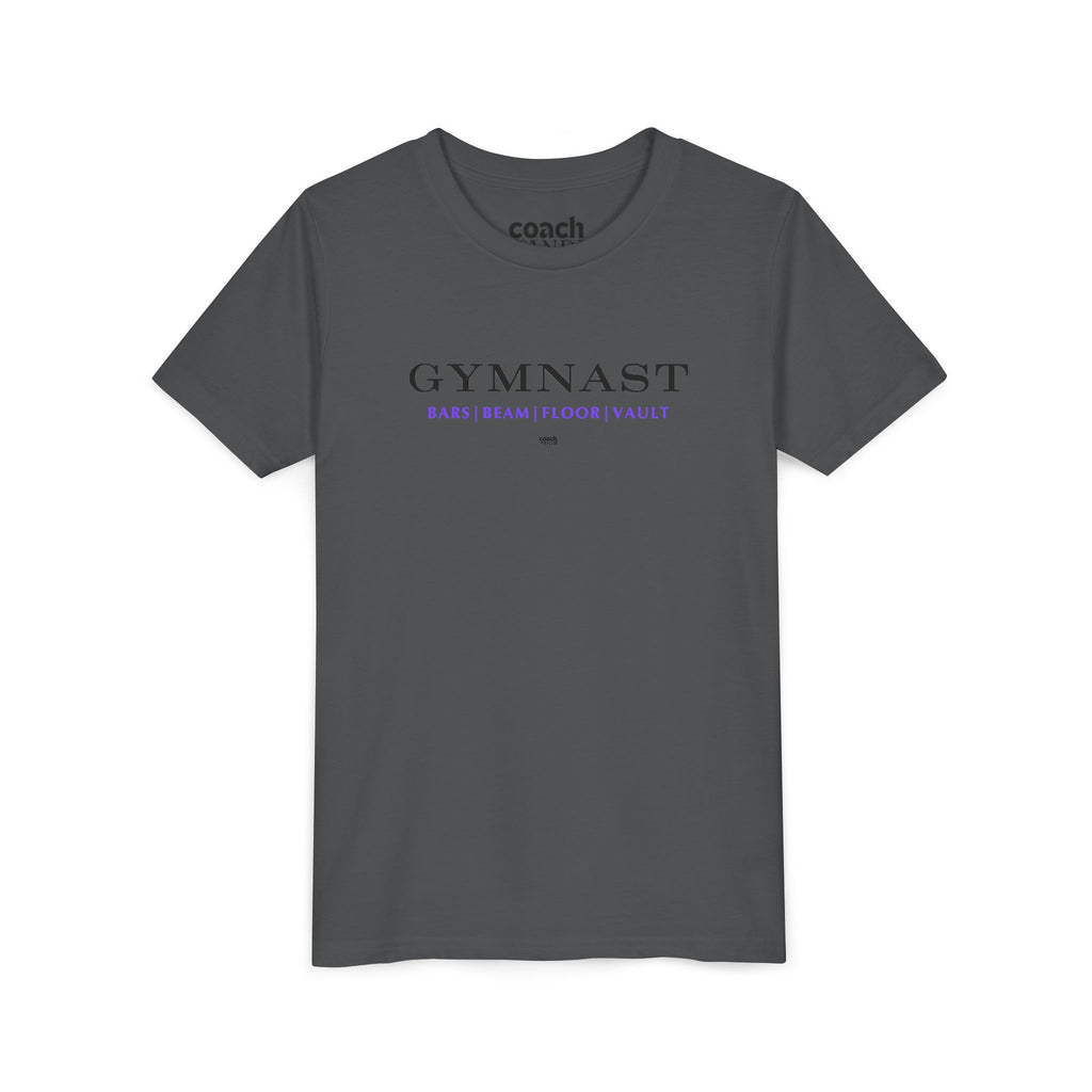 GYMNAST (Bars Beam Floor Vault) Tshirt - Purple (Youth)