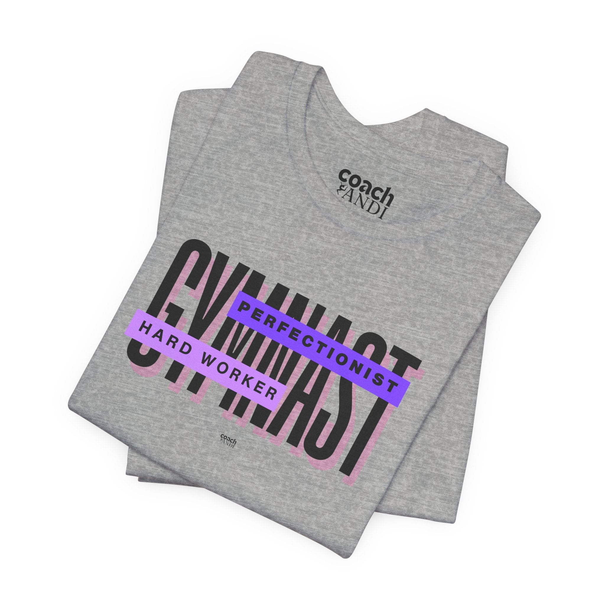 Gymnast Hard Worker Tshirt - Purple (Adult)