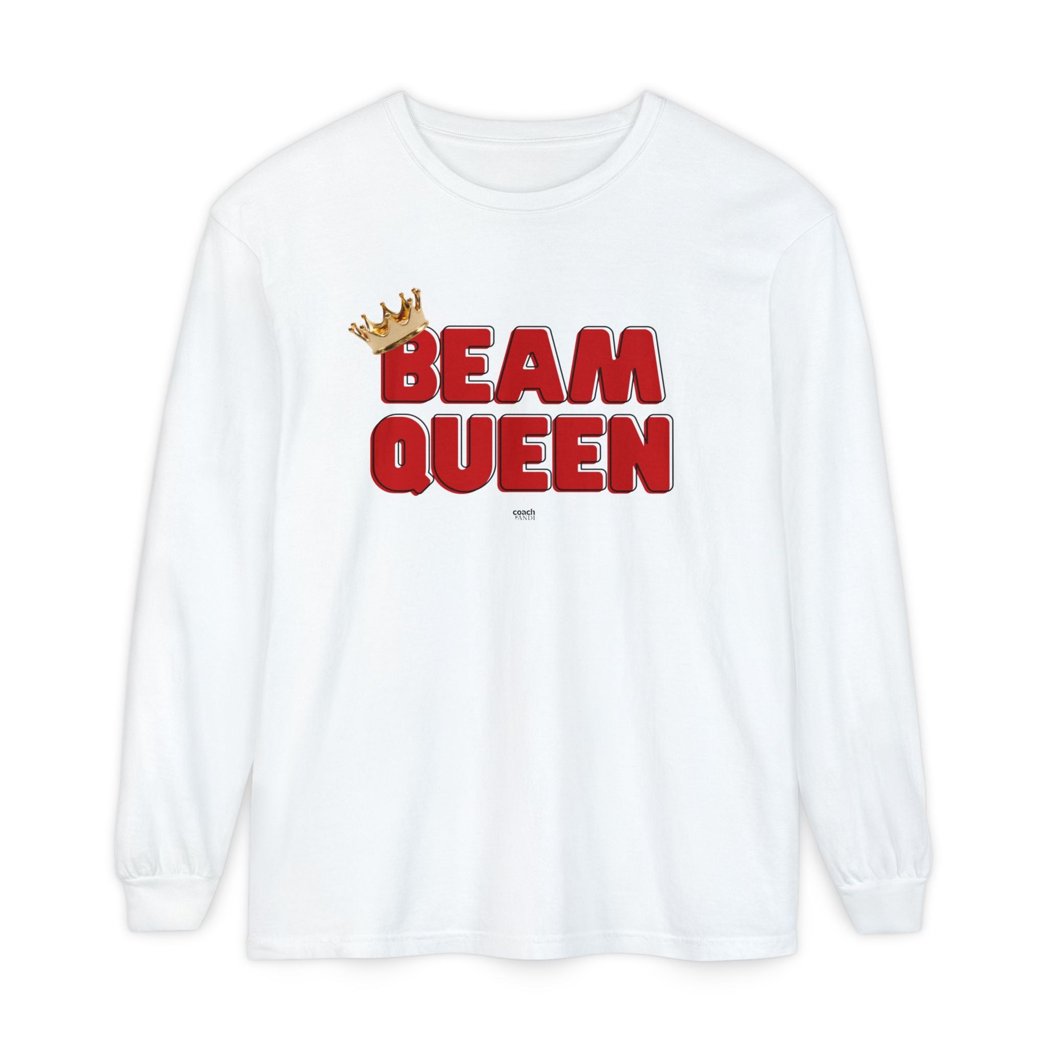Beam Queen - Red/Black (Adult Long Sleeve Shirt)