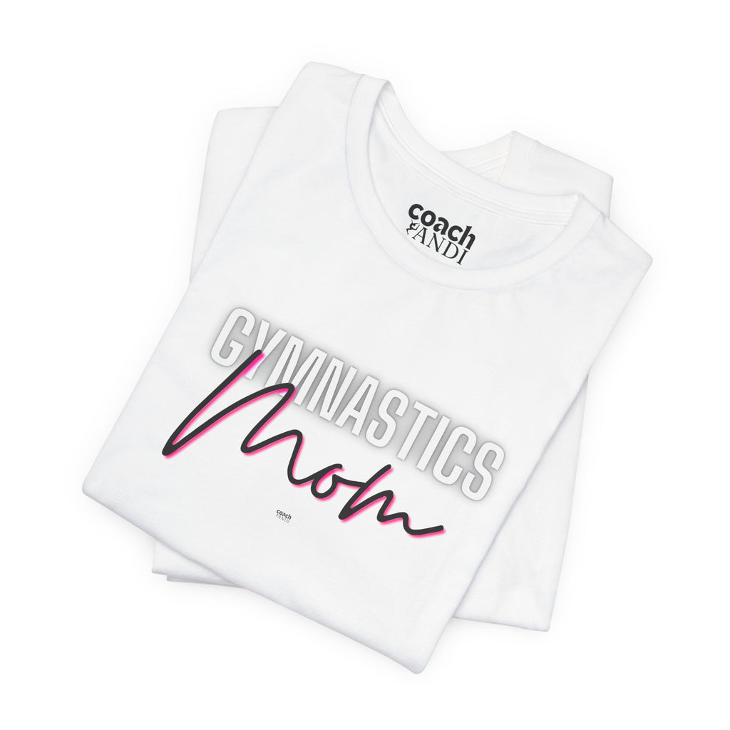 Glow Gym Mom Tshirt - Black/Pink (Adult)