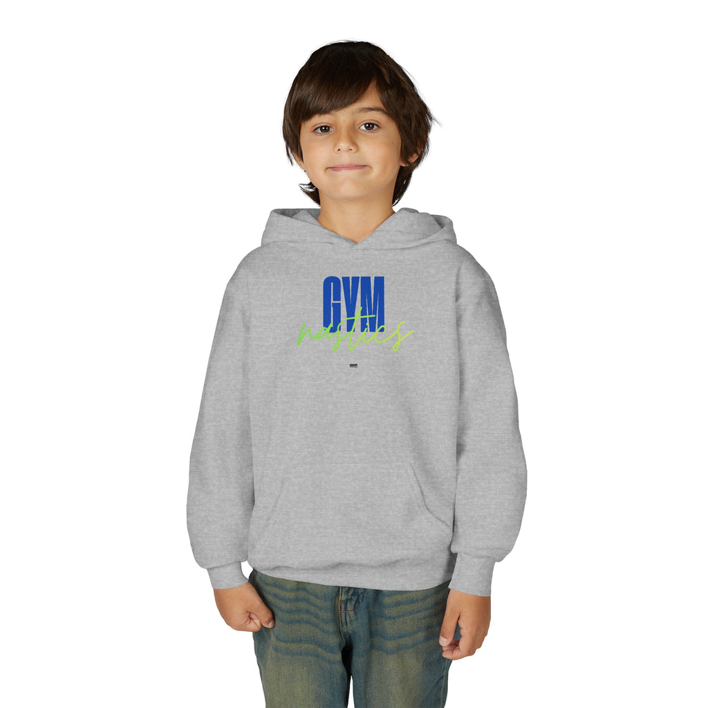 GYMnastics Hoodie - Blue/Lime (Youth)