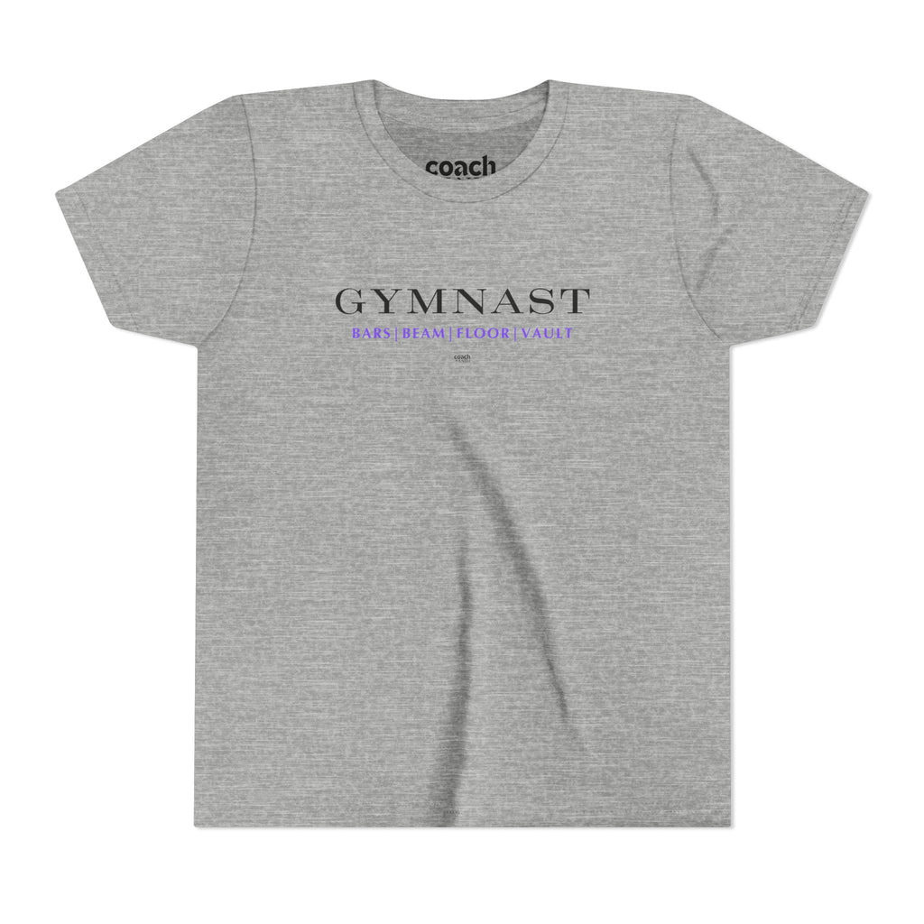 GYMNAST (Bars Beam Floor Vault) Tshirt - Purple (Youth)