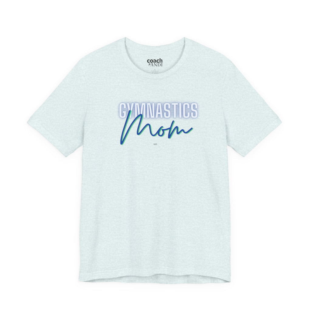 Glow Gym Mom Tshirt - Blue/Green (Adult)