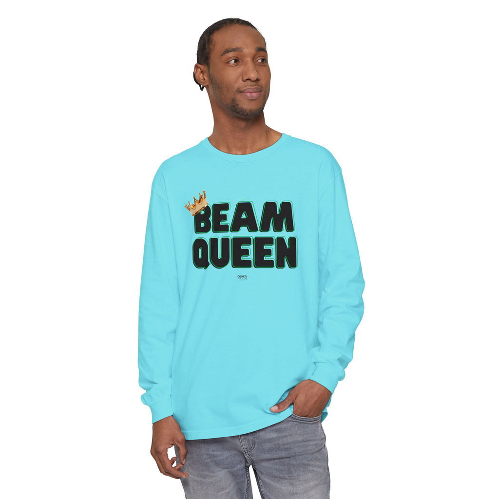 Beam Queen - Black/Green (Adult Long Sleeve Shirt)