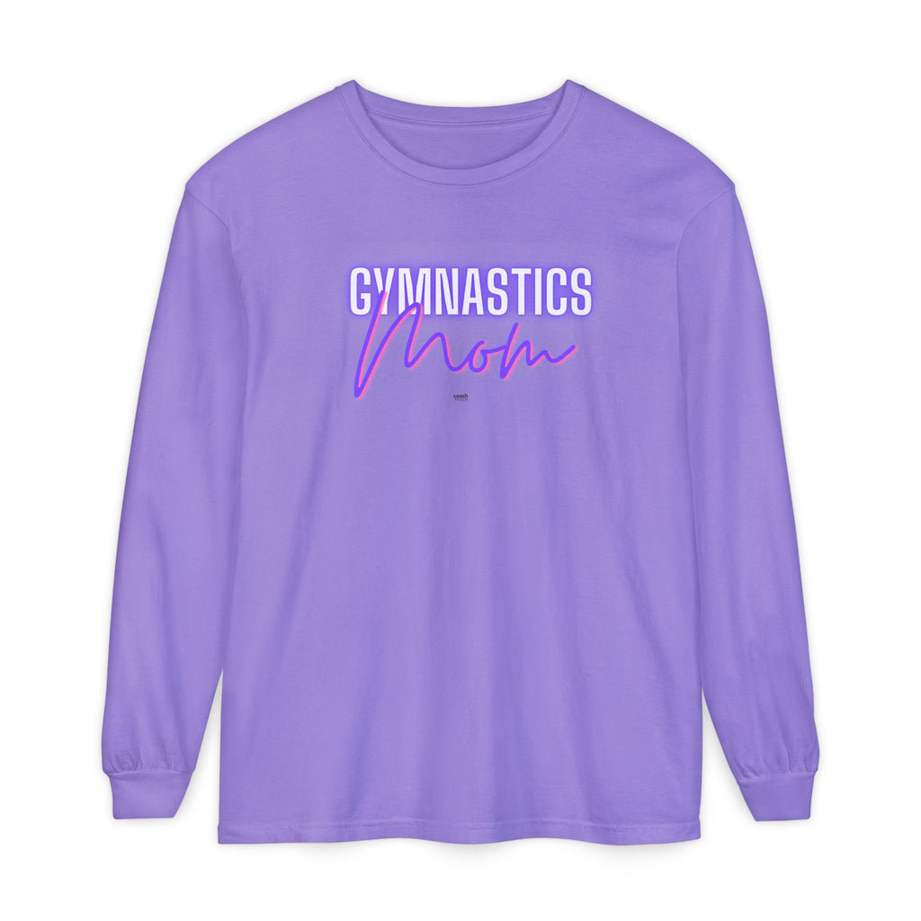 Glow Gym Mom Long Sleeve Shirt - Purple/Pink (Adult)