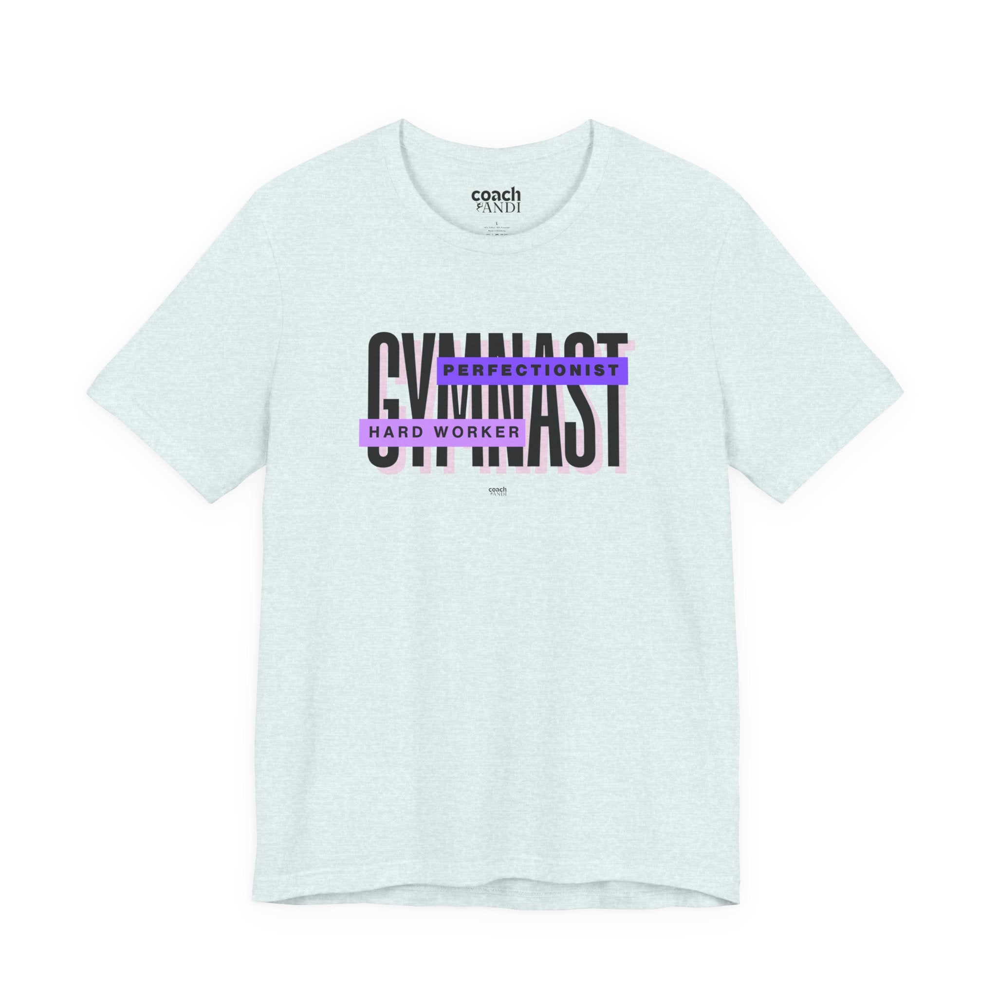 Gymnast Hard Worker Tshirt - Purple (Adult)