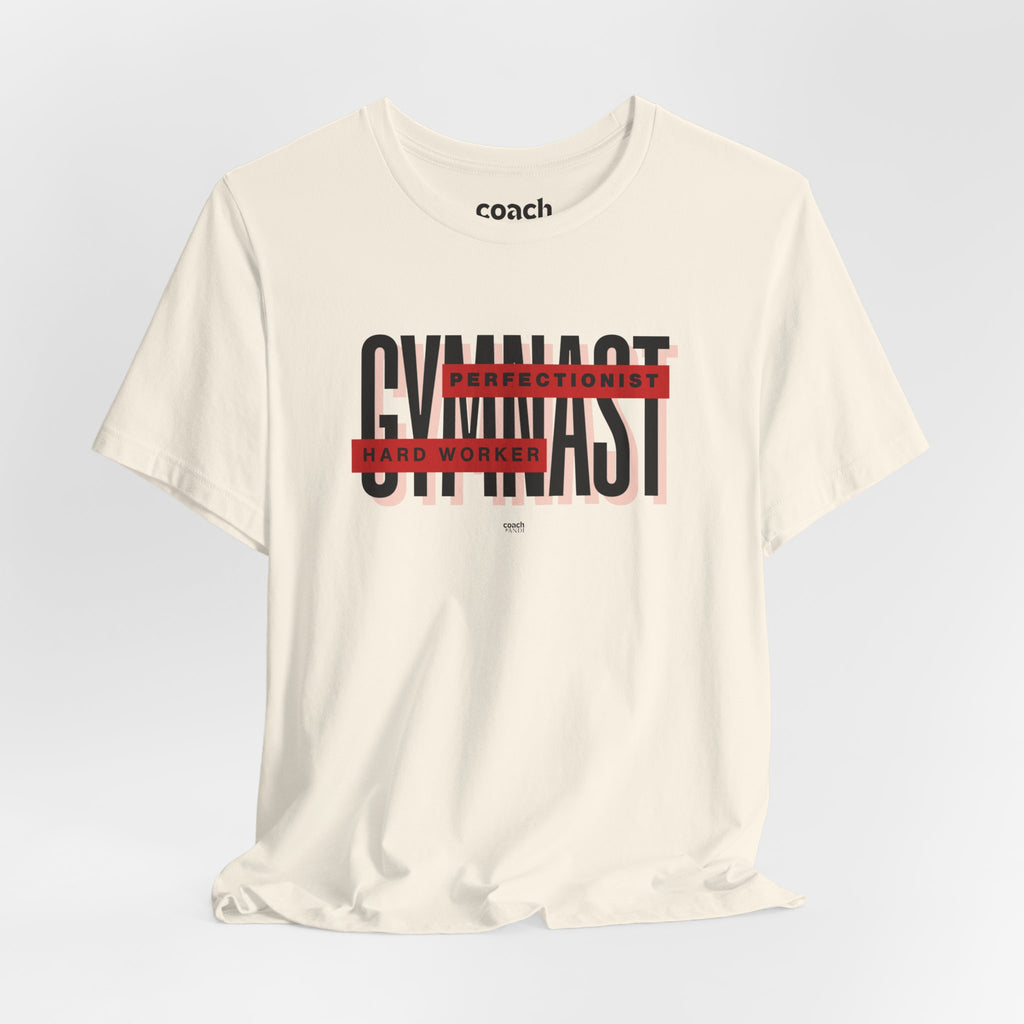 Gymnast Hard Worker Tshirt - Red (Adult)