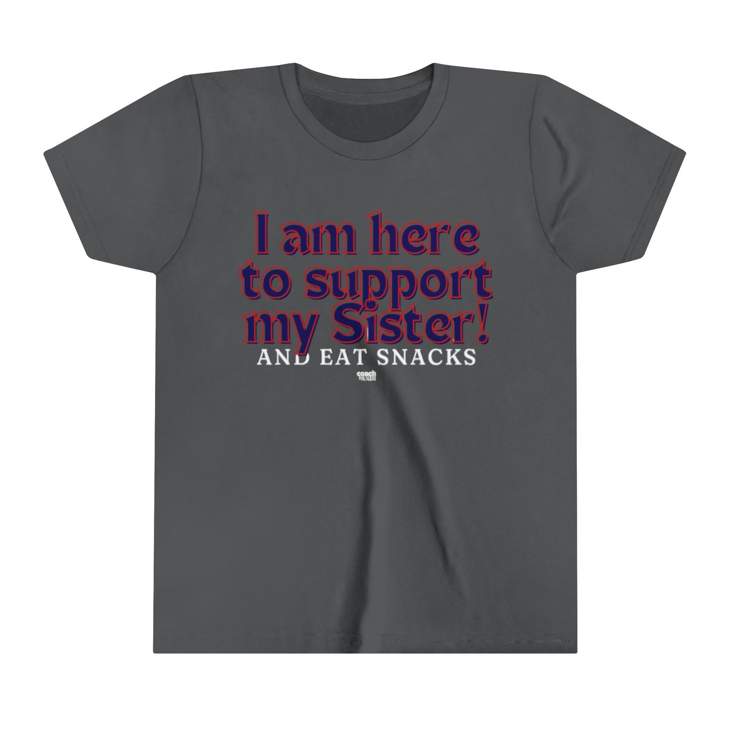 Sister Snack Support-Navy (Youth Short Sleeve Tee)