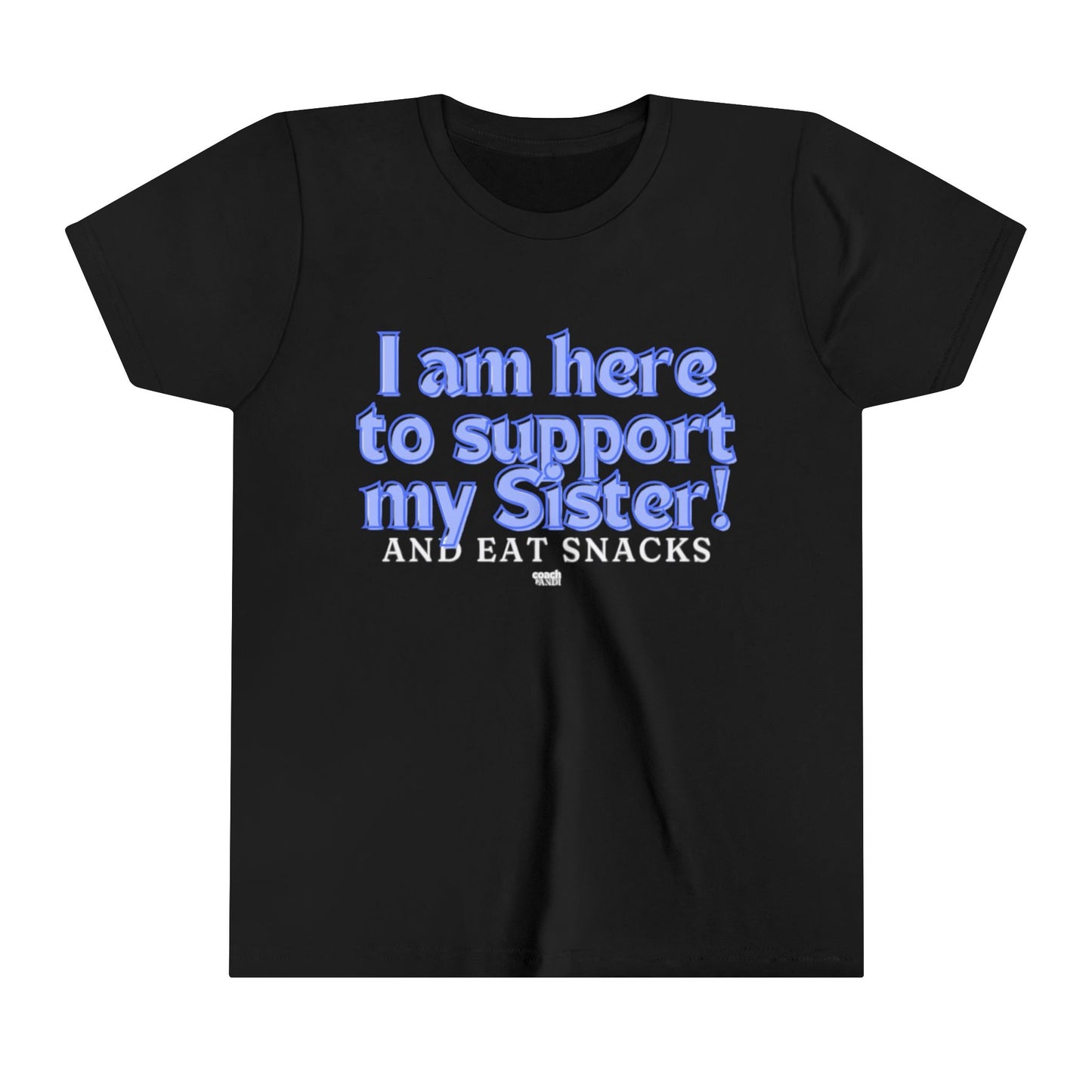 Sister Snack Support-Blue (Youth Short Sleeve Tee)