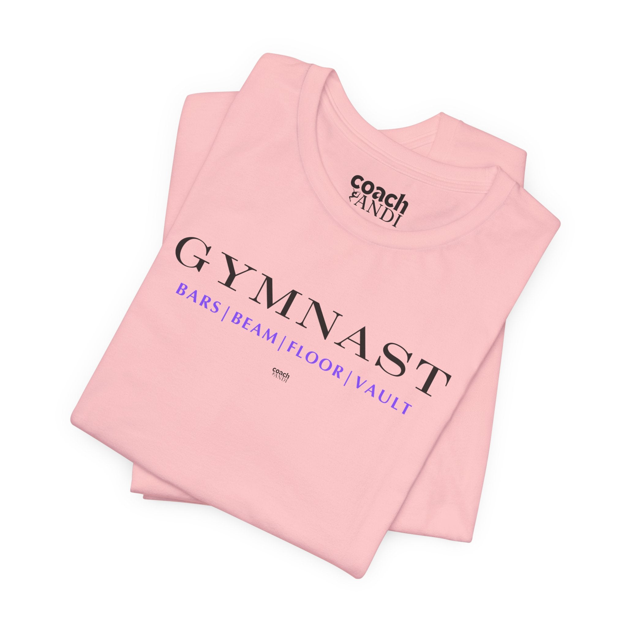 GYMNAST (Bars Beam Floor Vault) Tshirt - Purple (Adult)