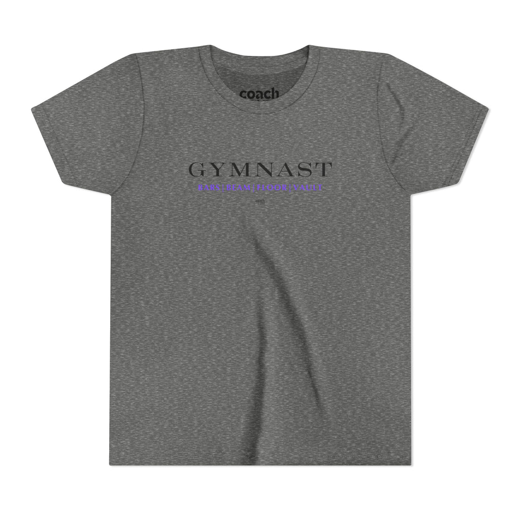 GYMNAST (Bars Beam Floor Vault) Tshirt - Purple (Youth)