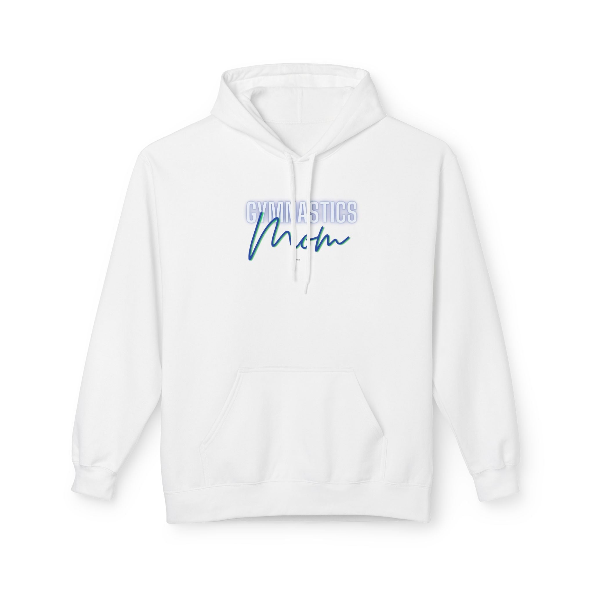 Glow Gym Mom Hoodie- Blue/Green (Adult)