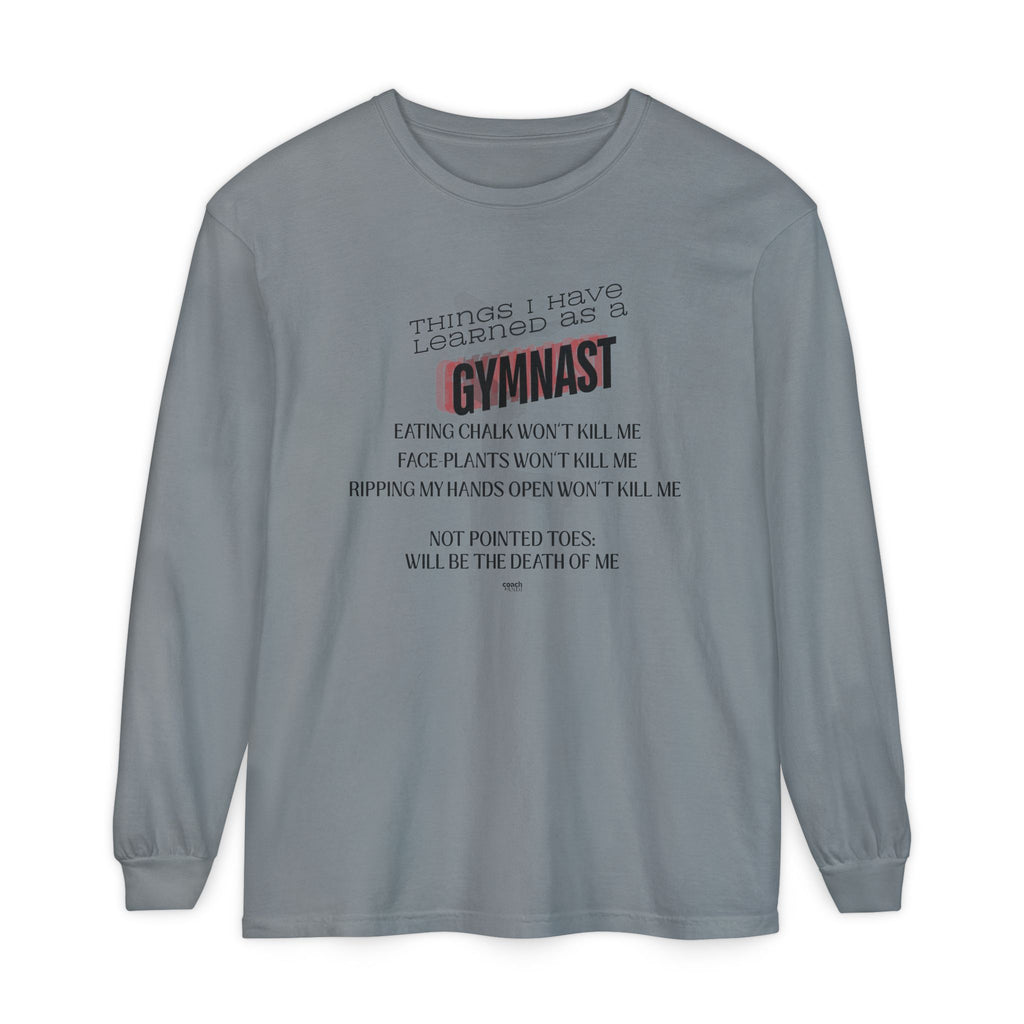 Things I Learned as a Gymnast Long Sleeve Shirt - Red (Adult)