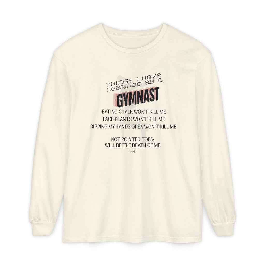Things I Learned as a Gymnast Long Sleeve Shirt - Red (Adult)