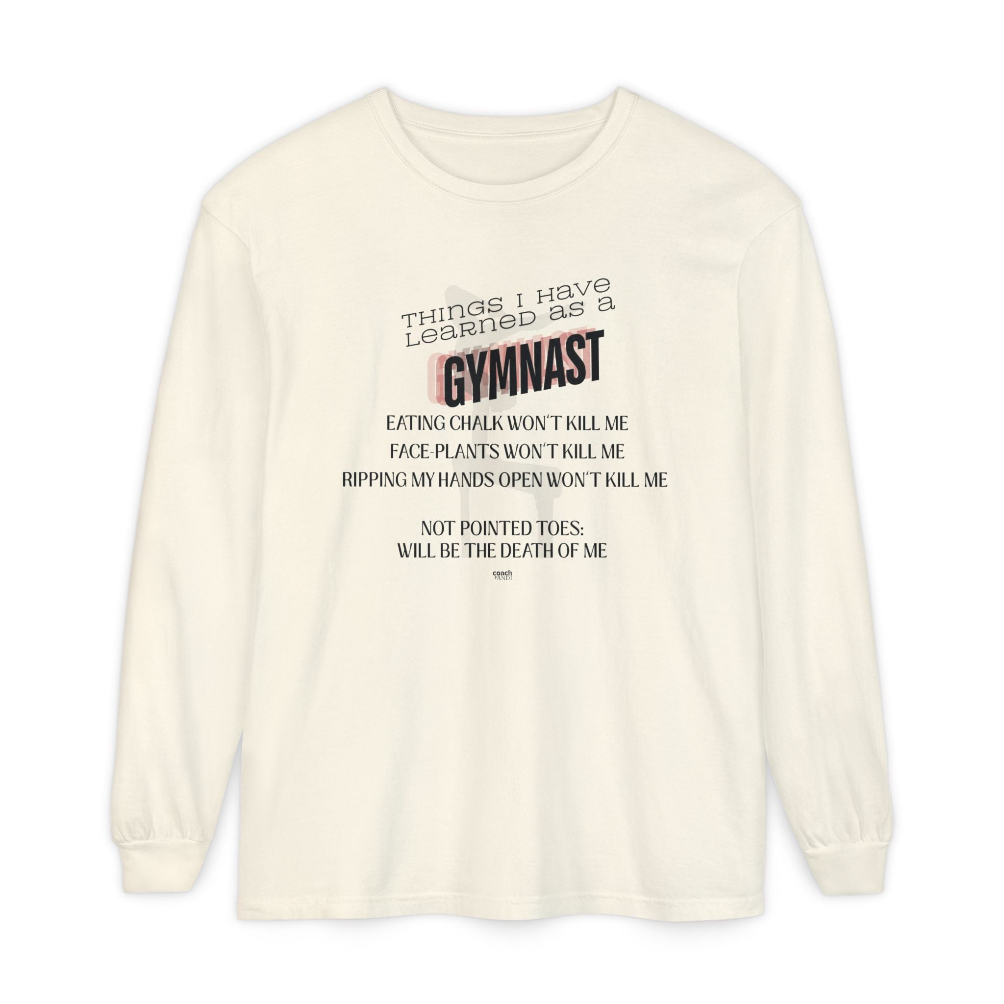 Things I Learned as a Gymnast Long Sleeve Shirt - Red (Adult)