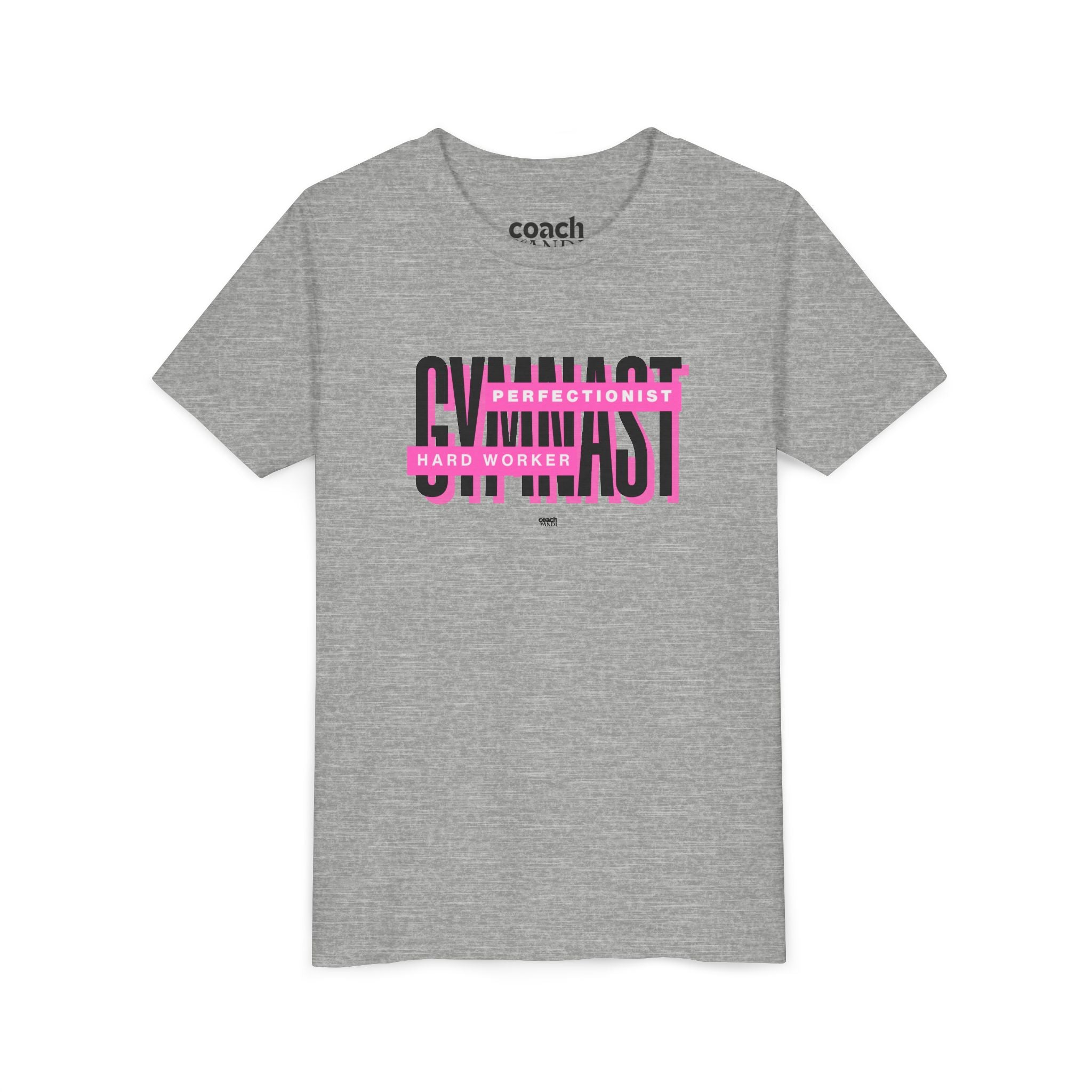 Gymnast Hard Worker Tshirt - Pink (Youth)