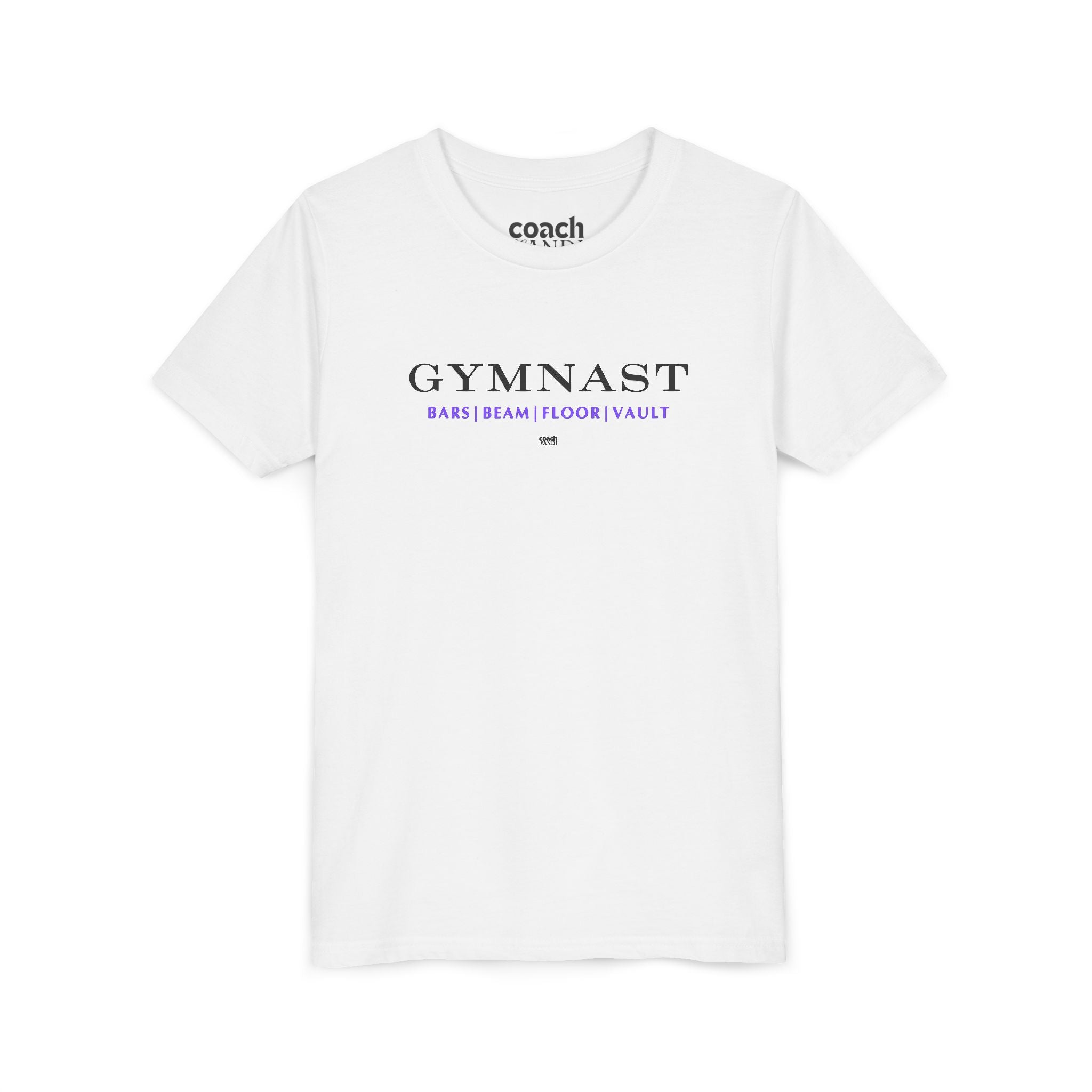 GYMNAST (Bars Beam Floor Vault) Tshirt - Purple (Youth)