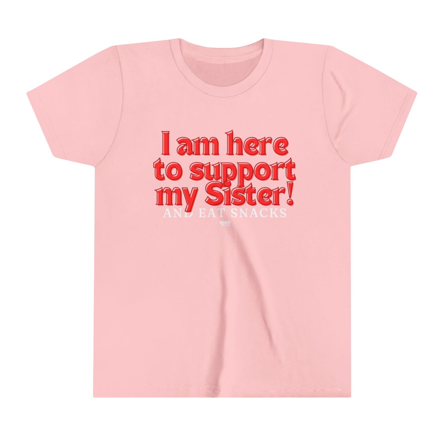 Sister Snack Support-Red (Youth Short Sleeve Tee)