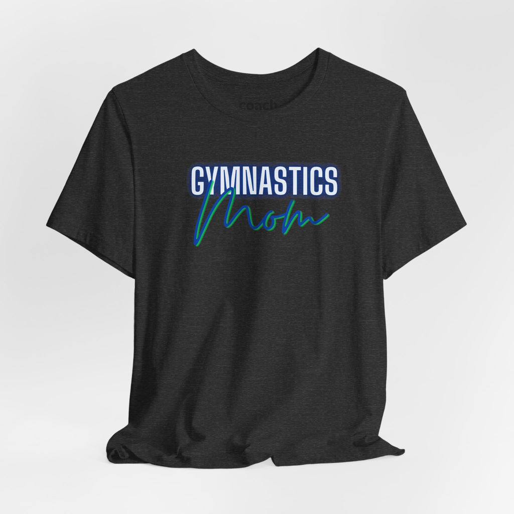 Glow Gym Mom Tshirt - Blue/Green (Adult)