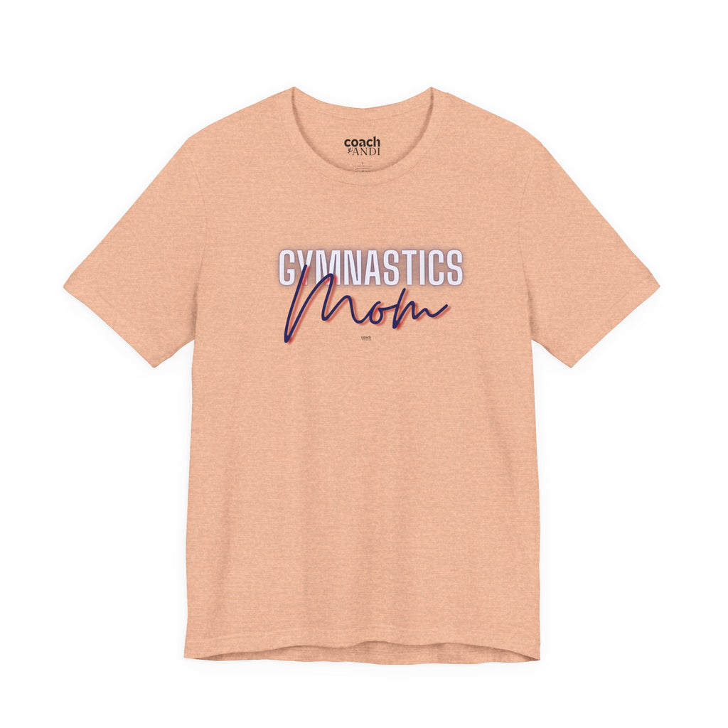 Glow Gym Mom Tshirt - Blue/Red (Adult)