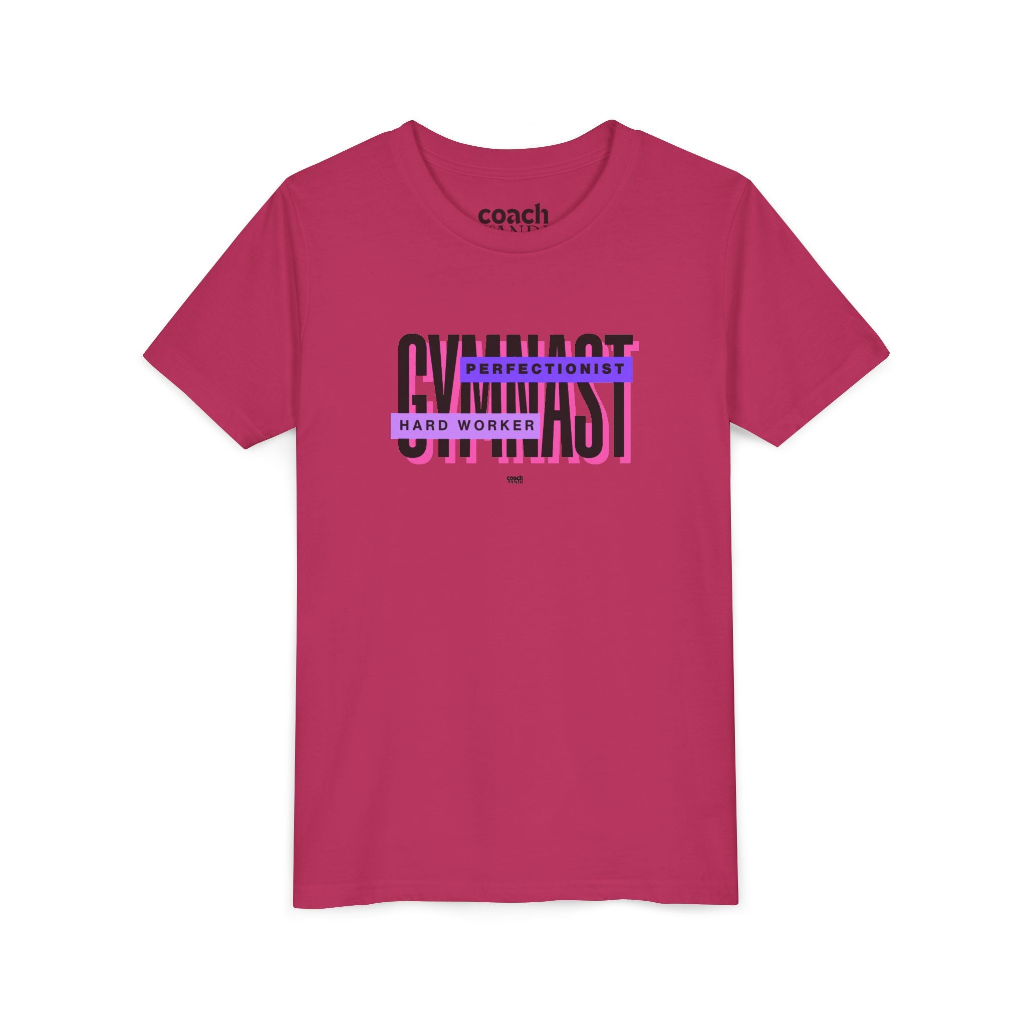 Gymnast Hard Worker Tshirt - Purple (Youth)