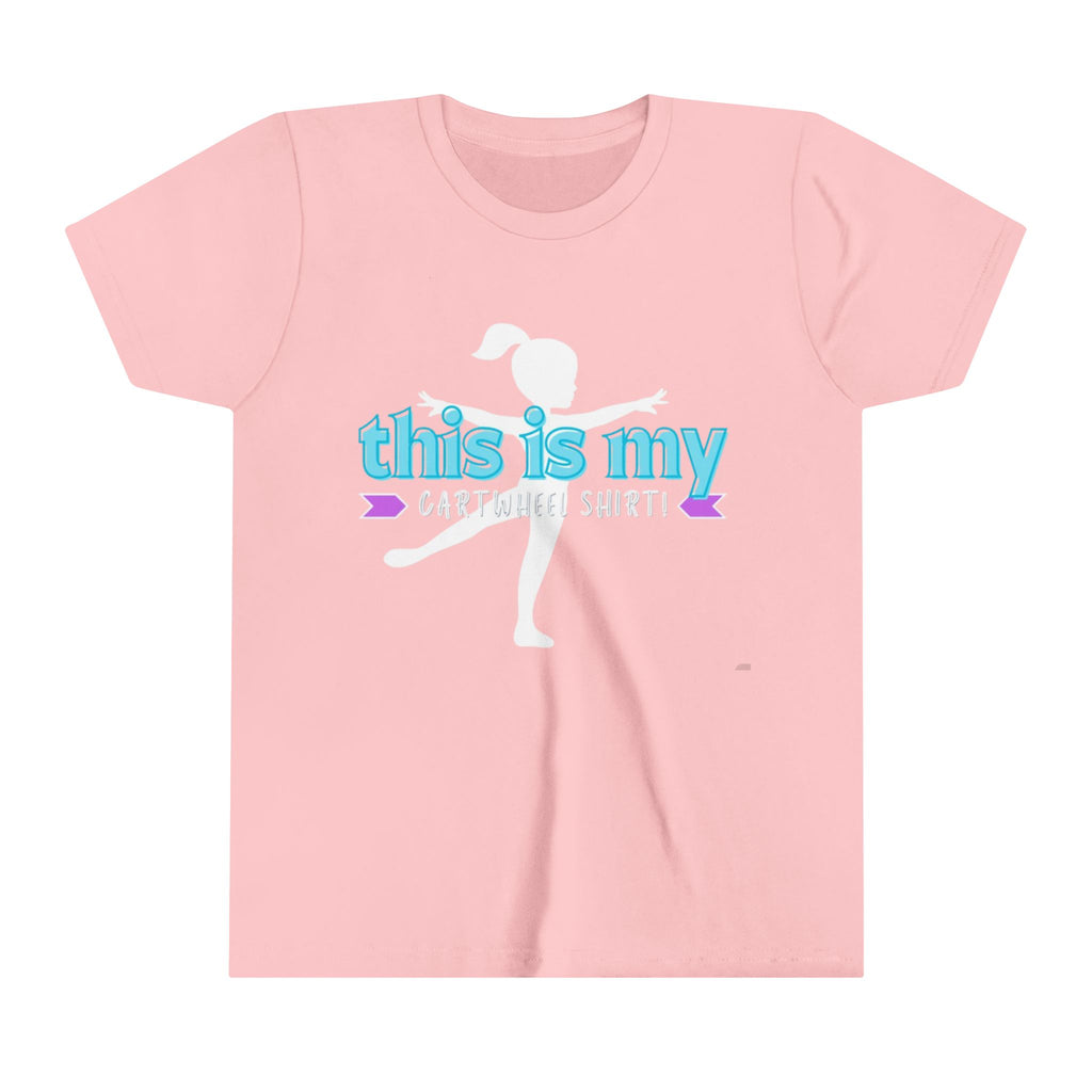 My Cartwheel Shirt-Turquoise (Youth Short Sleeve Tee)