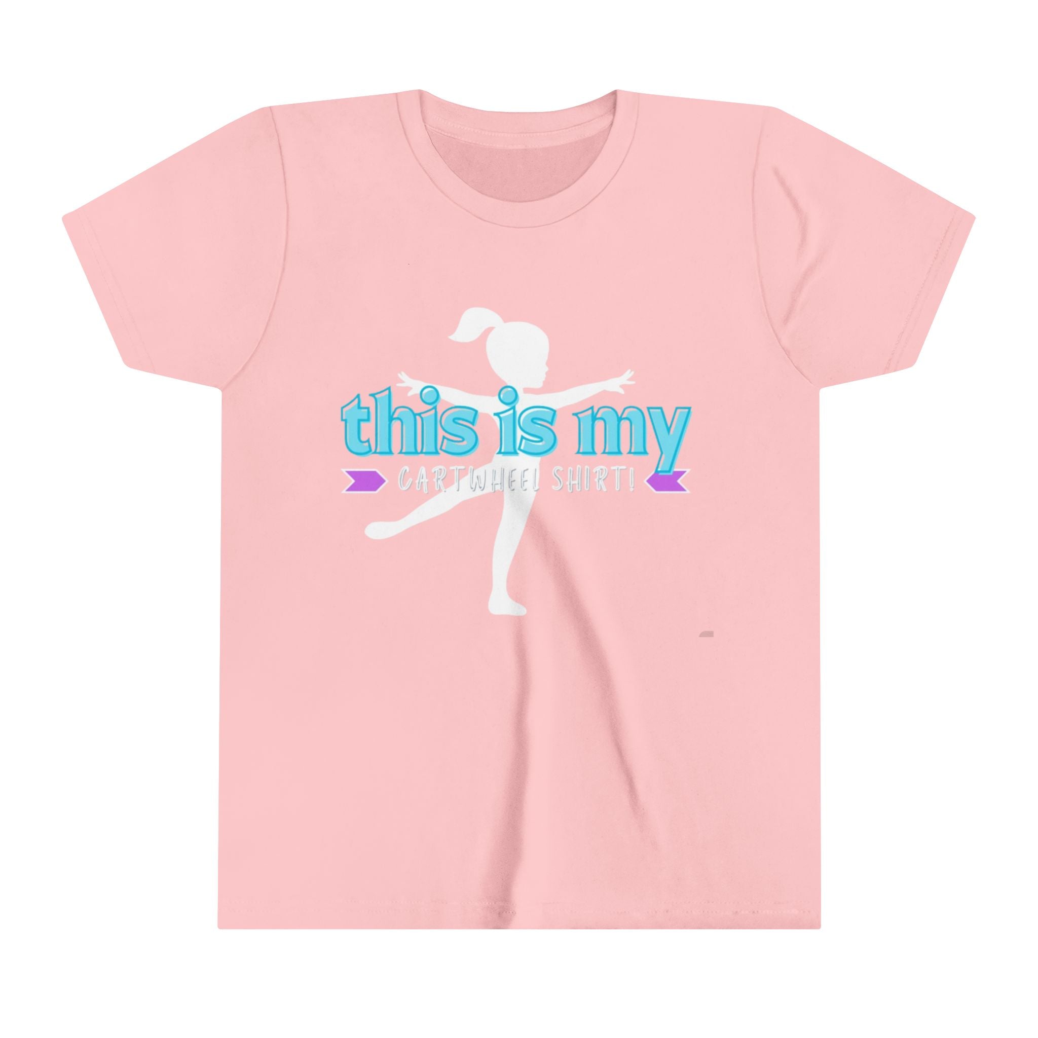 My Cartwheel Shirt-Turquoise (Youth Short Sleeve Tee)