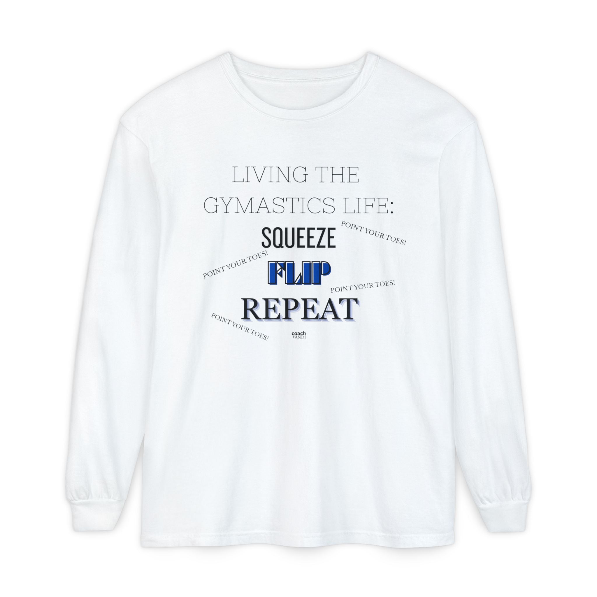 Squeeze Flip Repeat - Blue (Adult Longsleeve Shirt)