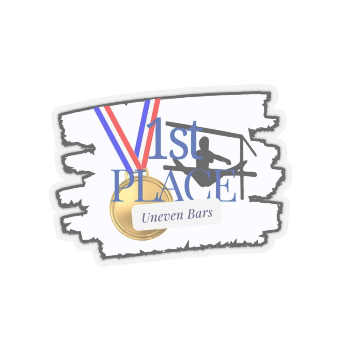 1st Place Bars (Kiss-Cut Stickers)