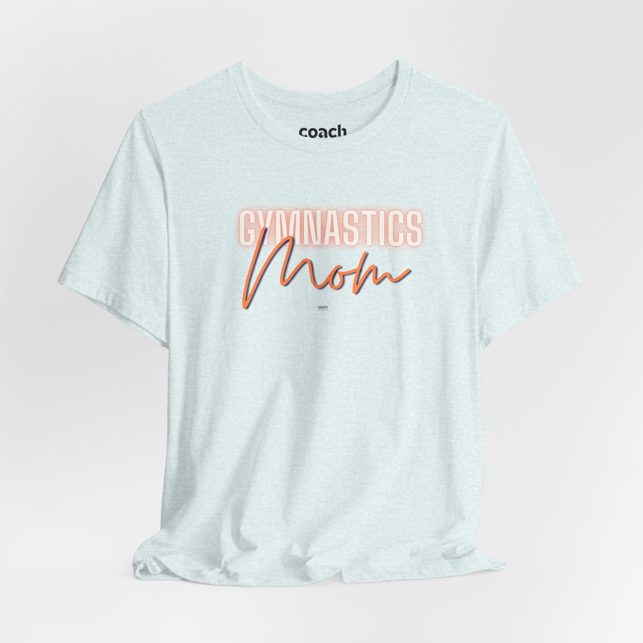 Glow Gym Mom Tshirt - Orange/Blue (Adult)