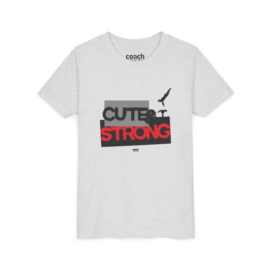 Cute & Strong Youth Short Sleeve Tee - Red/Black