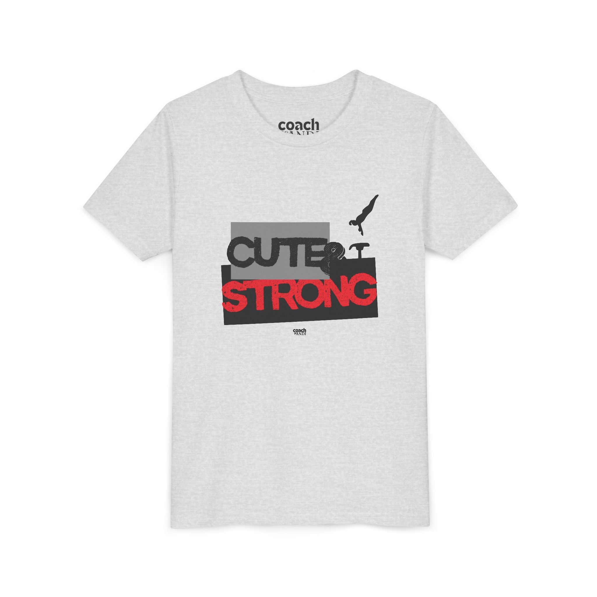 Cute & Strong Youth Short Sleeve Tee - Red/Black