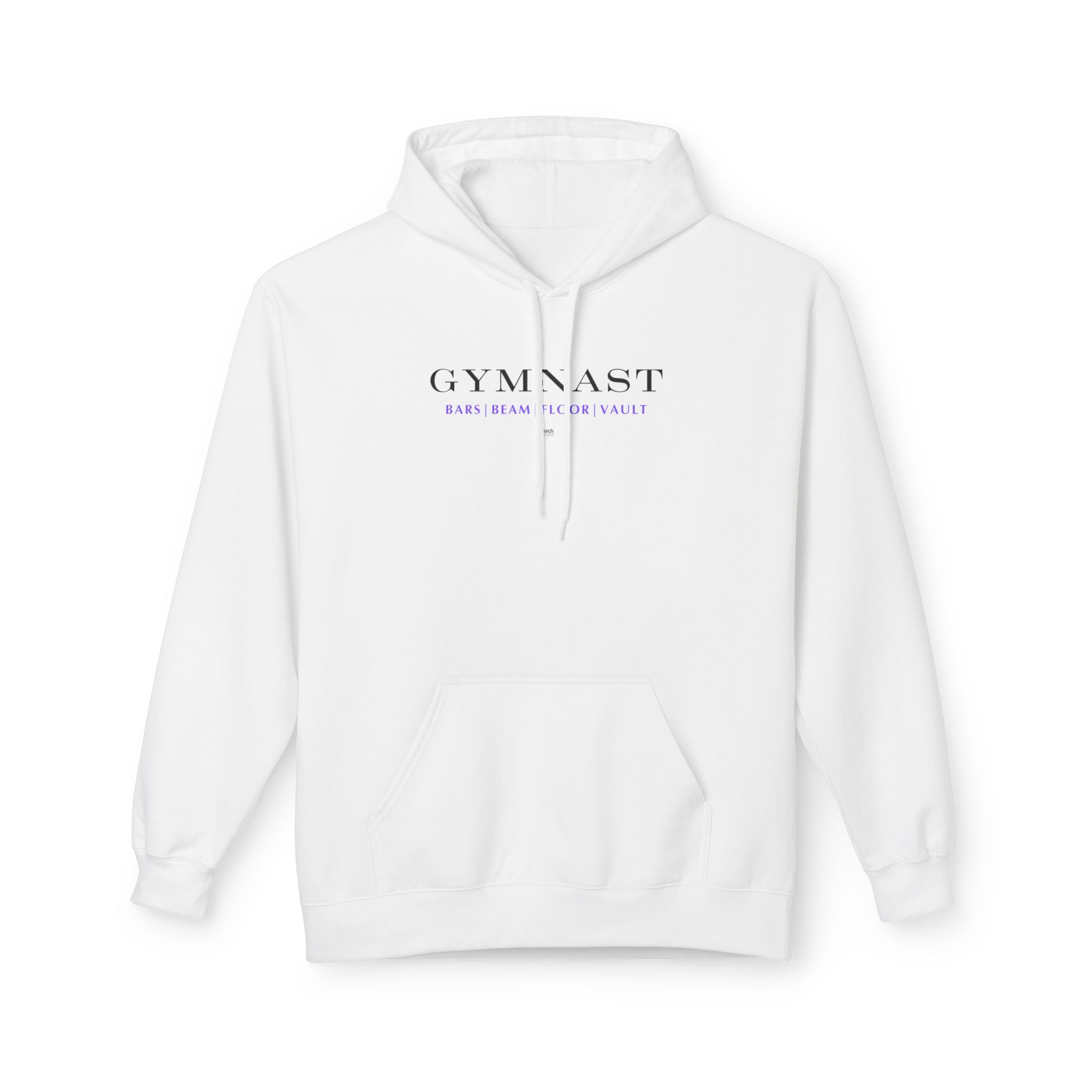 GYMNAST (Bars Beam Floor Vault) Hoodie - Purple (Adult)