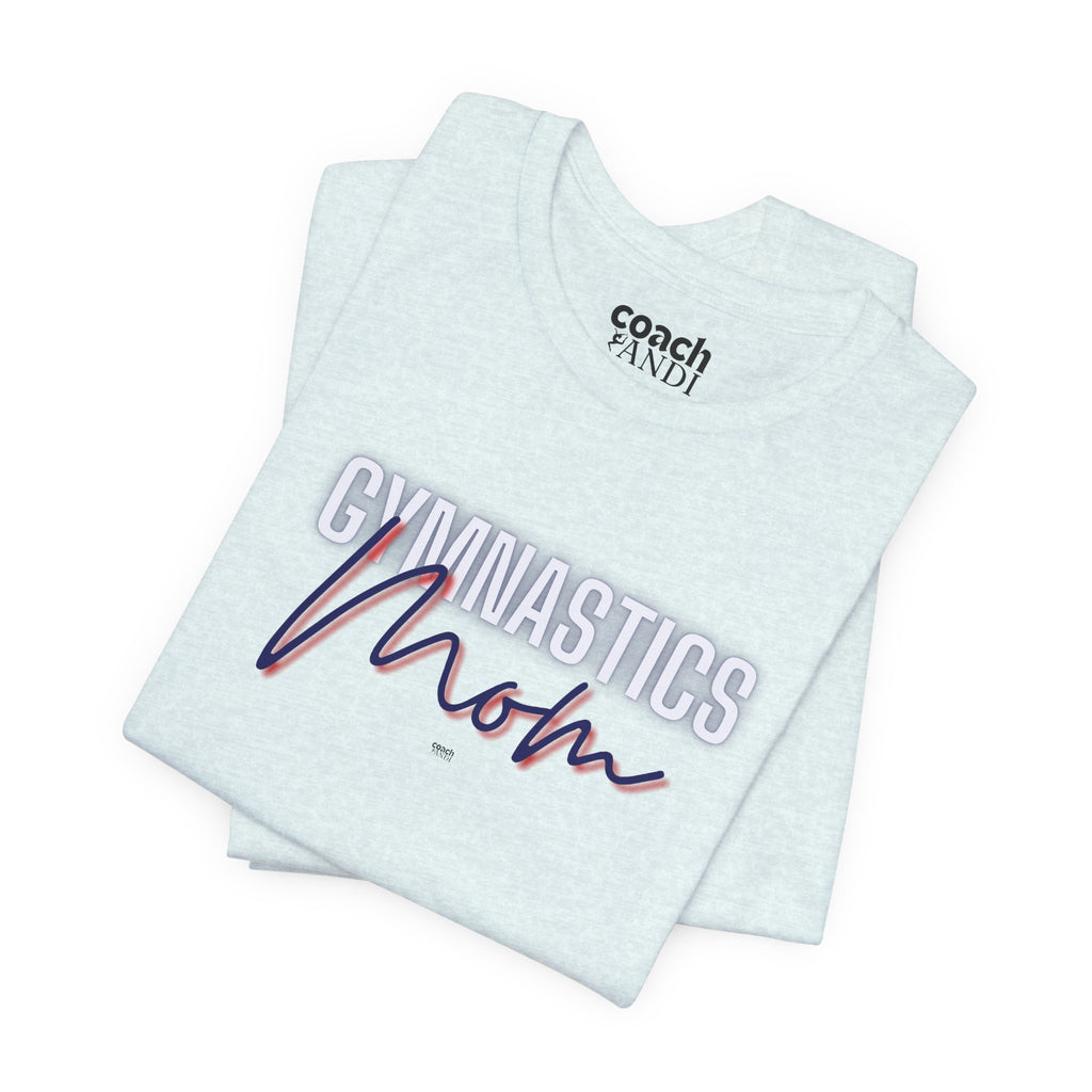Glow Gym Mom Tshirt - Blue/Red (Adult)