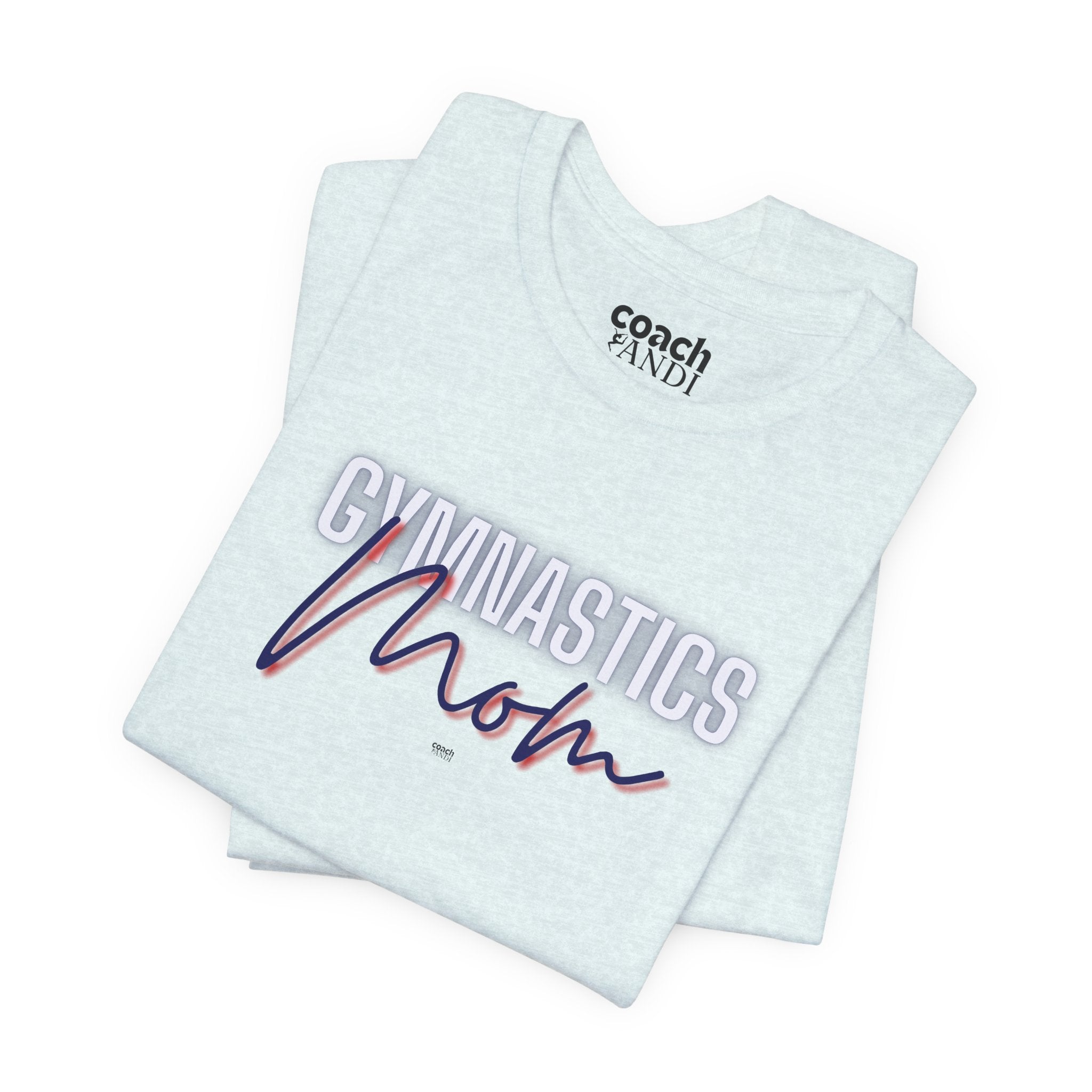 Glow Gym Mom Tshirt - Blue/Red (Adult)