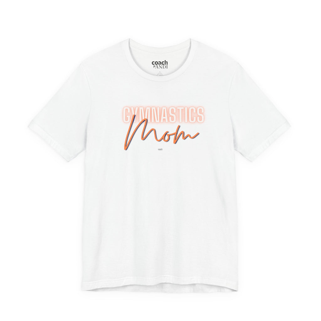 Glow Gym Mom Tshirt - Orange/Blue (Adult)