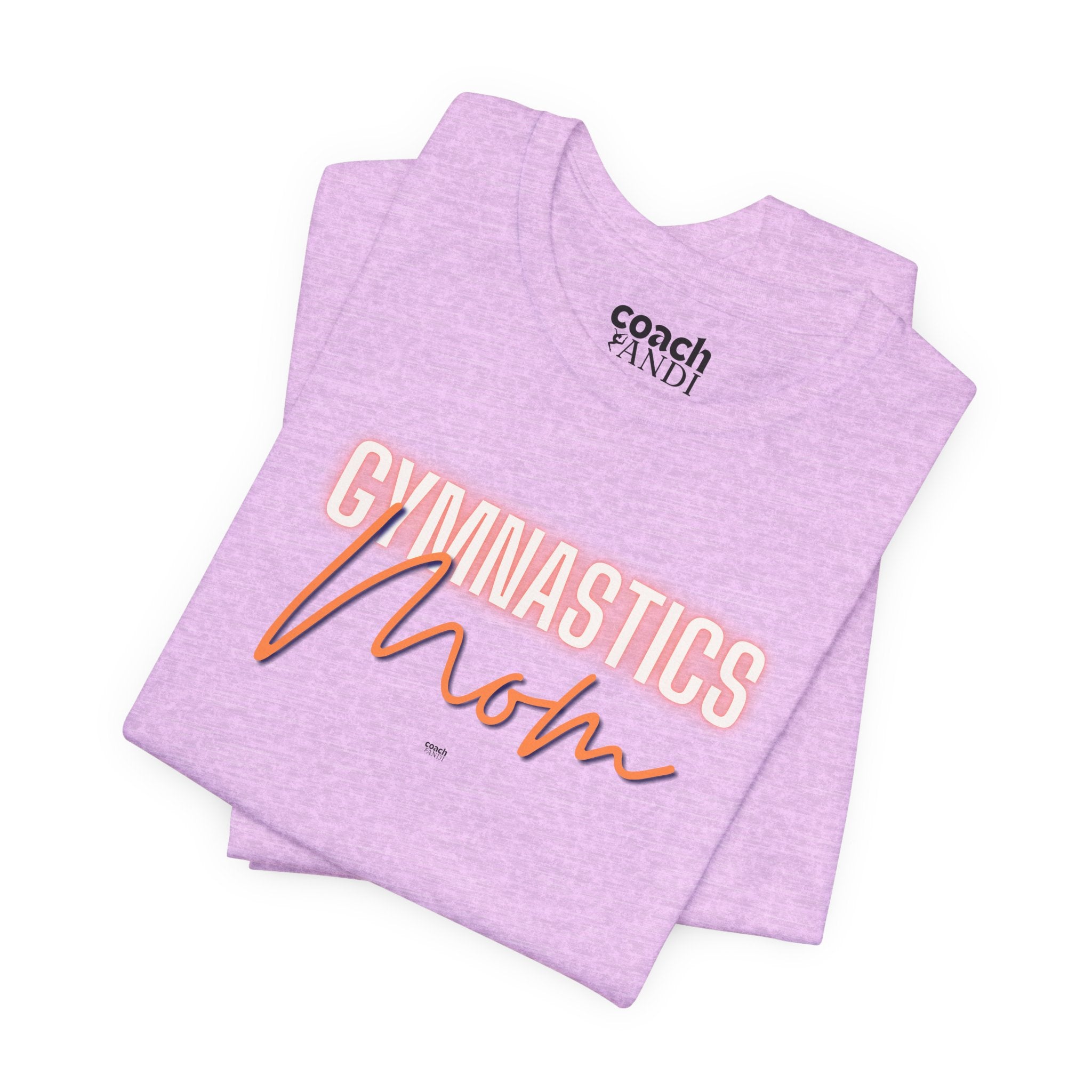 Glow Gym Mom Tshirt - Orange/Blue (Adult)