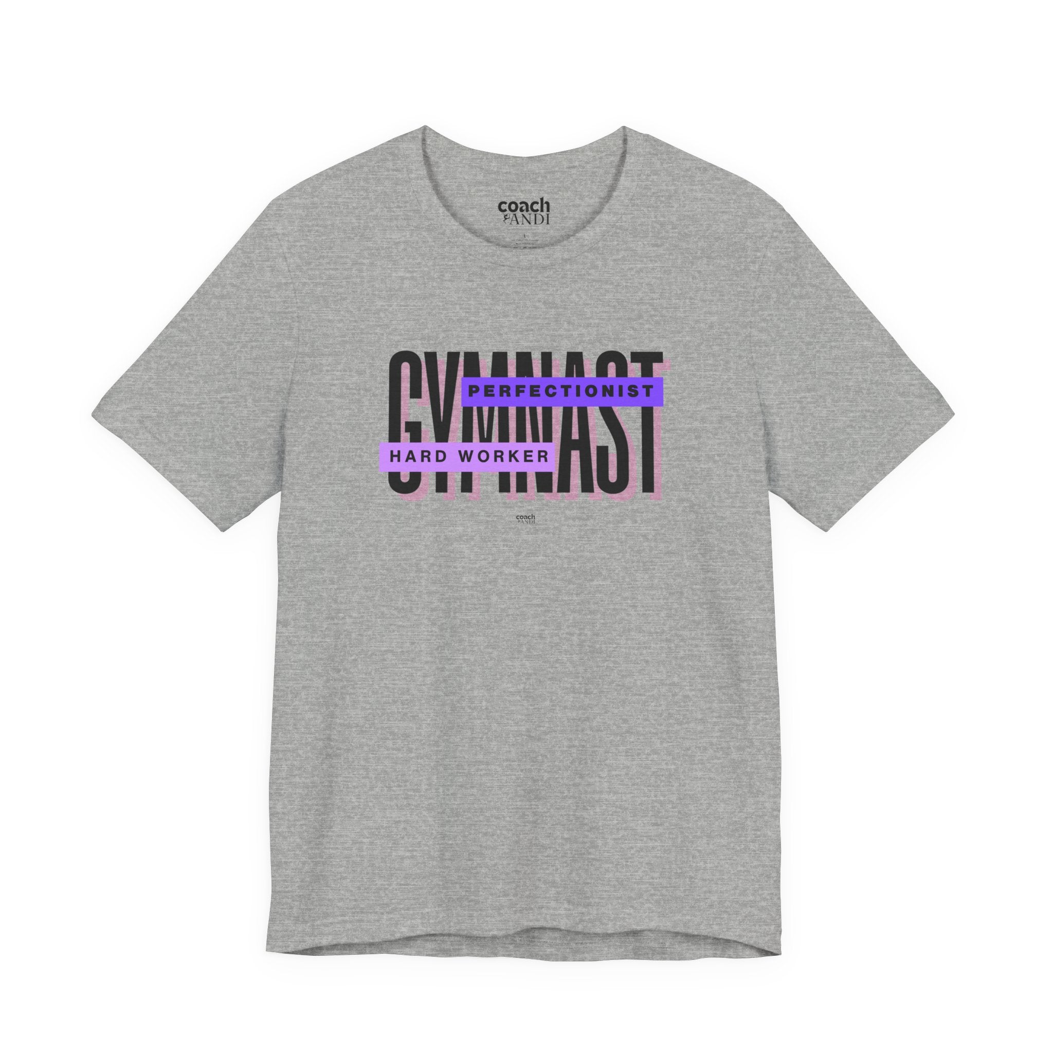 Gymnast Hard Worker Tshirt - Purple (Adult)