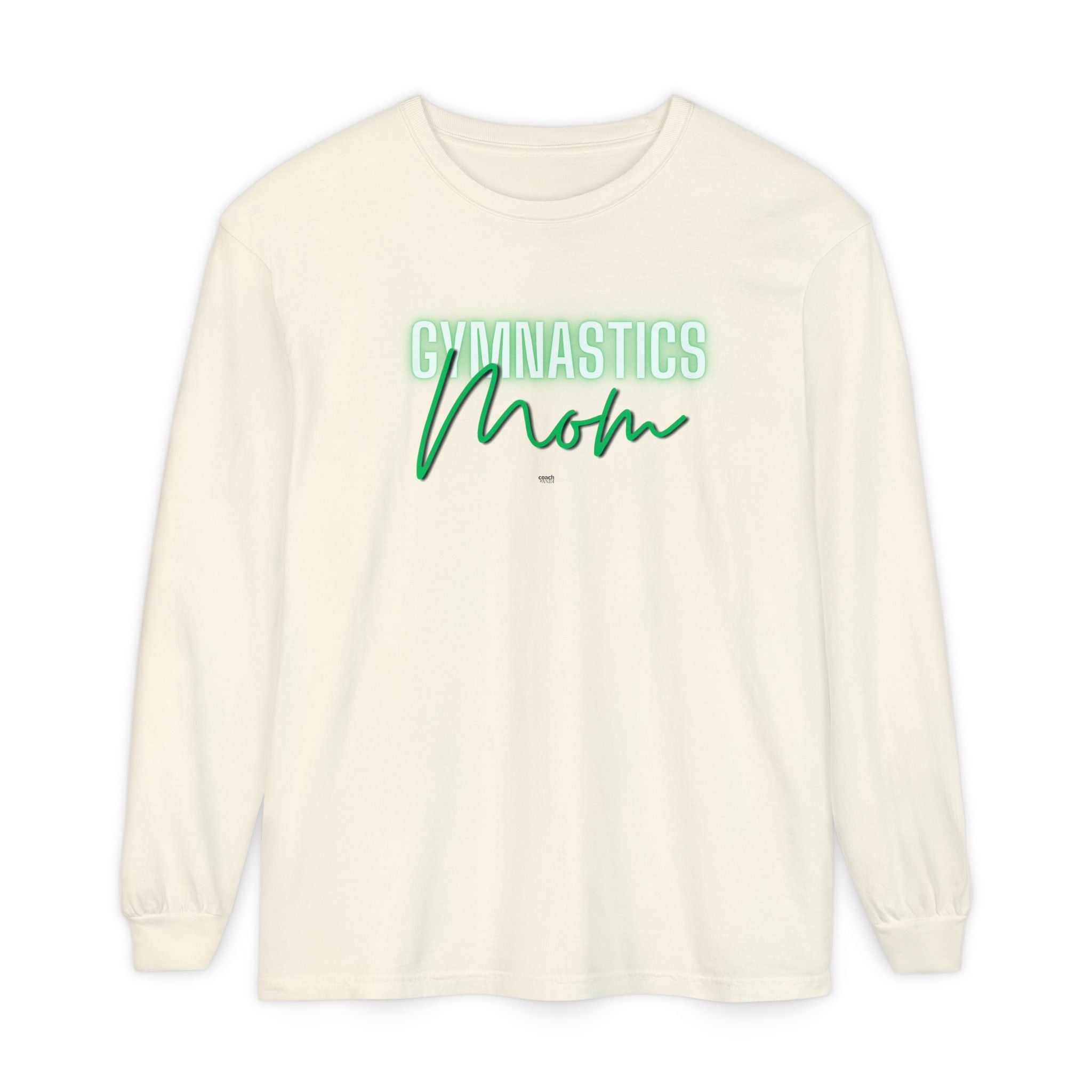 Glow Gym Mom Long Sleeve Shirt - Green (Adult)